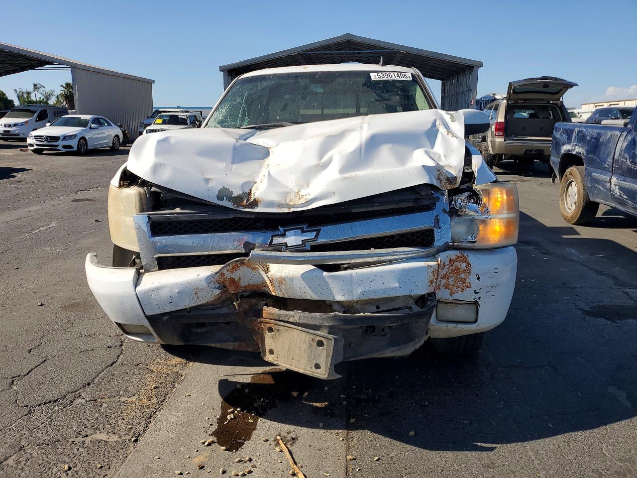 2007 Chevrolet Silverado K1500 Crew Cab Белый vin: 2GCEK13M571566738