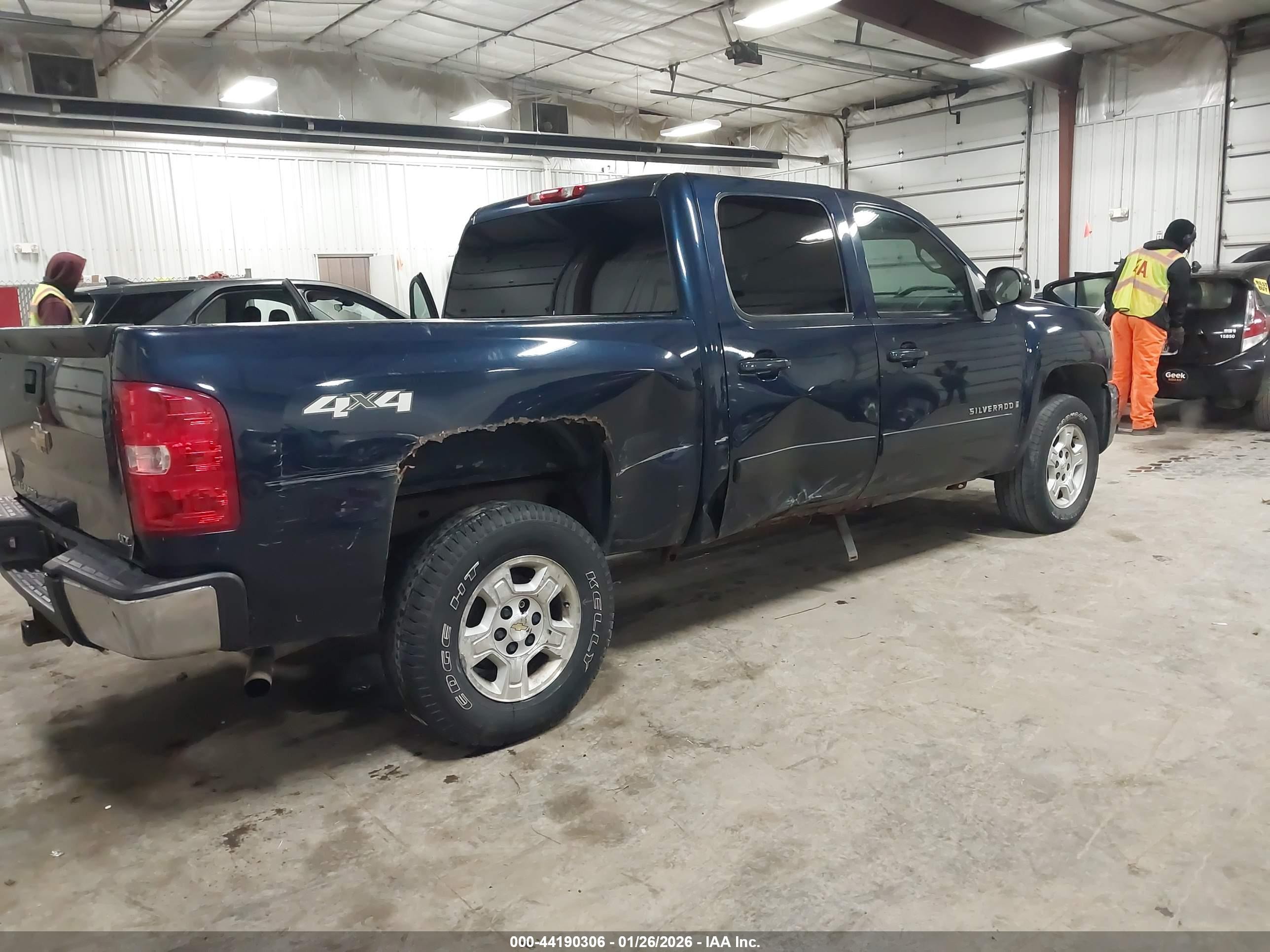 2007 Chevrolet Silverado 1500 Ltz Blue vin: 2GCEK13M571577528