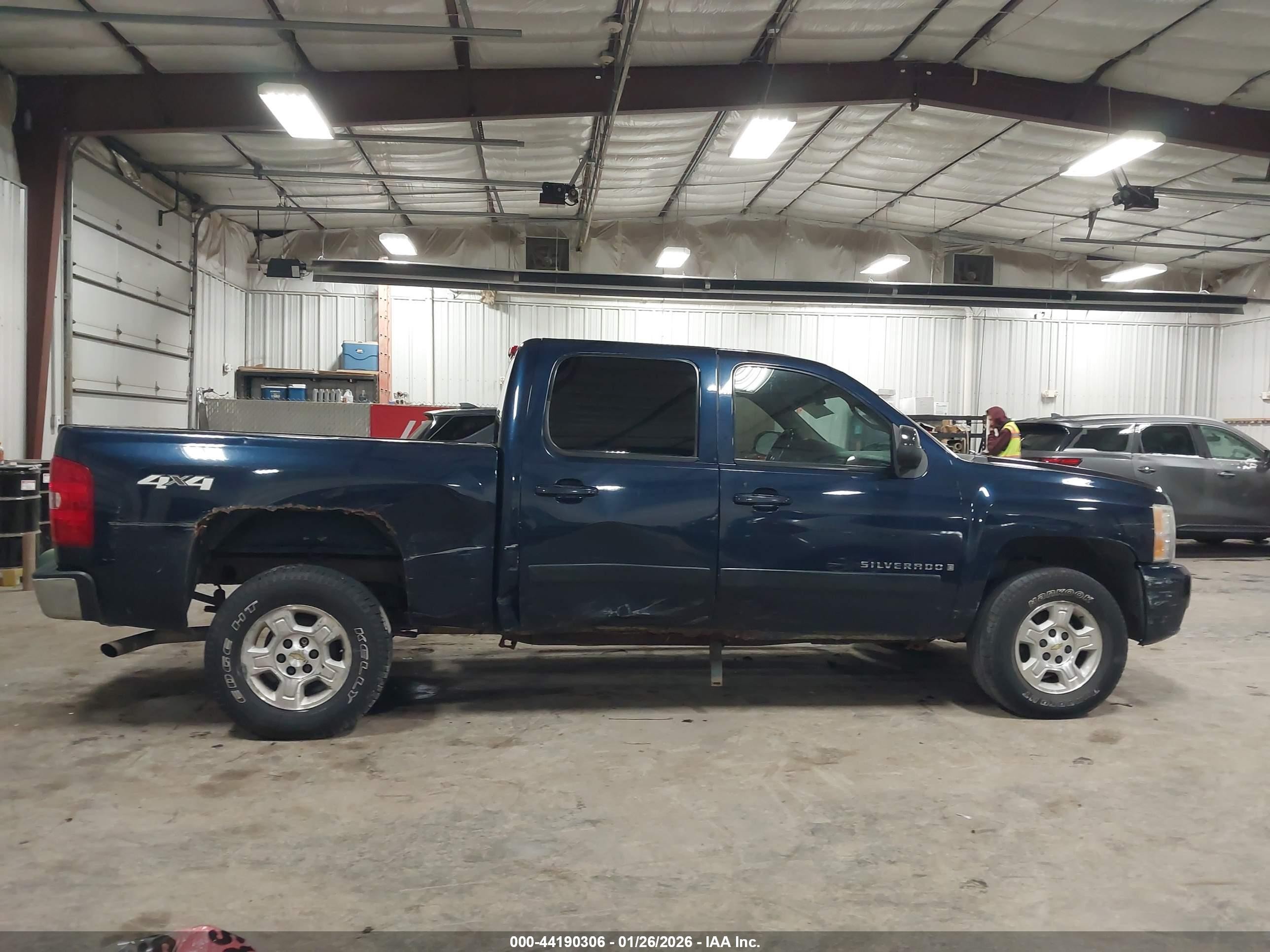 2007 Chevrolet Silverado 1500 Ltz Blue vin: 2GCEK13M571577528