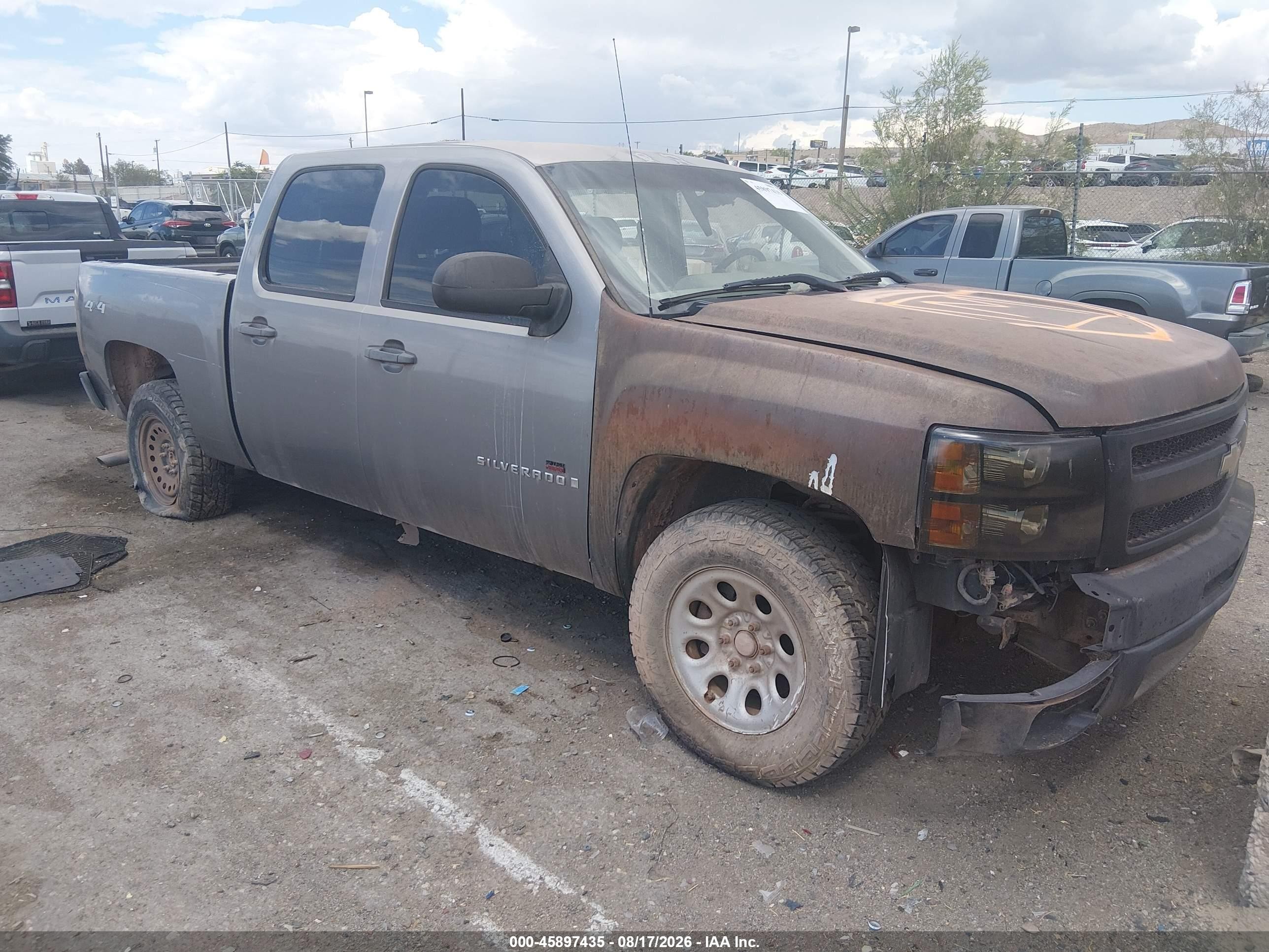 2008 Chevrolet Silverado 1500 Work Truck Серый vin: 2GCEK13M581160394