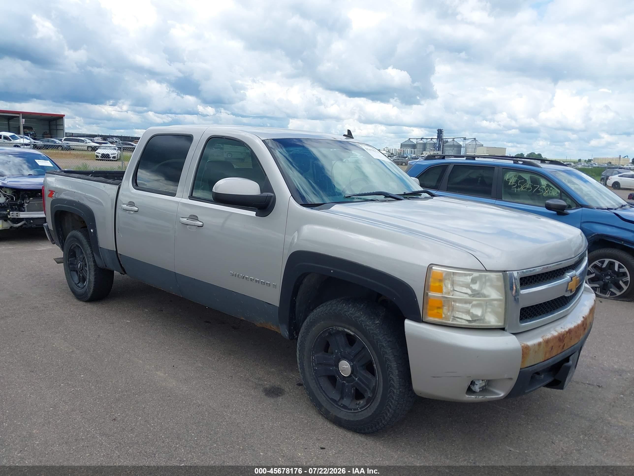 2007 Chevrolet Silverado 1500 Ltz Silver vin: 2GCEK13M671504507