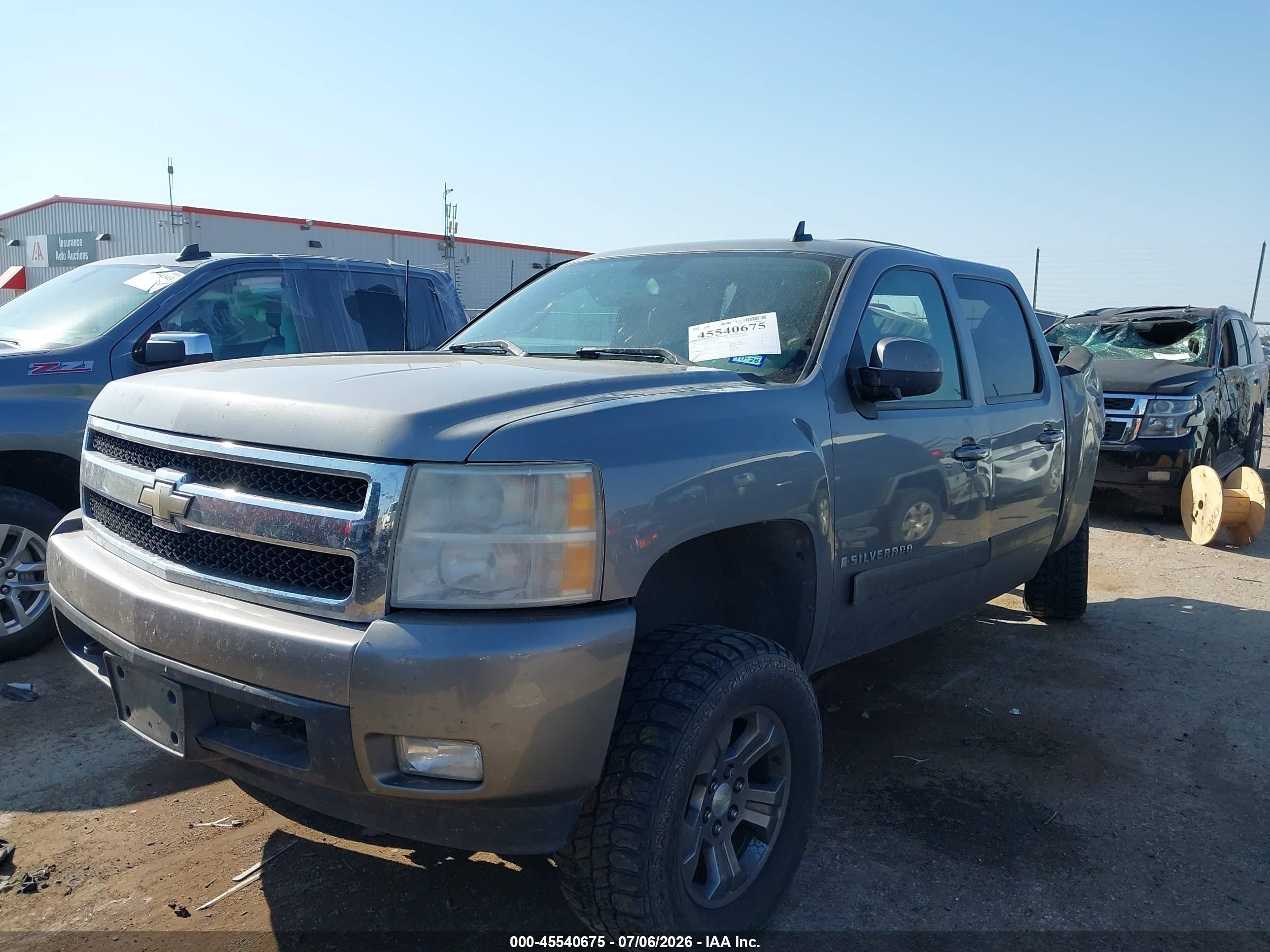 2007 Chevrolet Silverado 1500 Ltz Серый vin: 2GCEK13M671517001