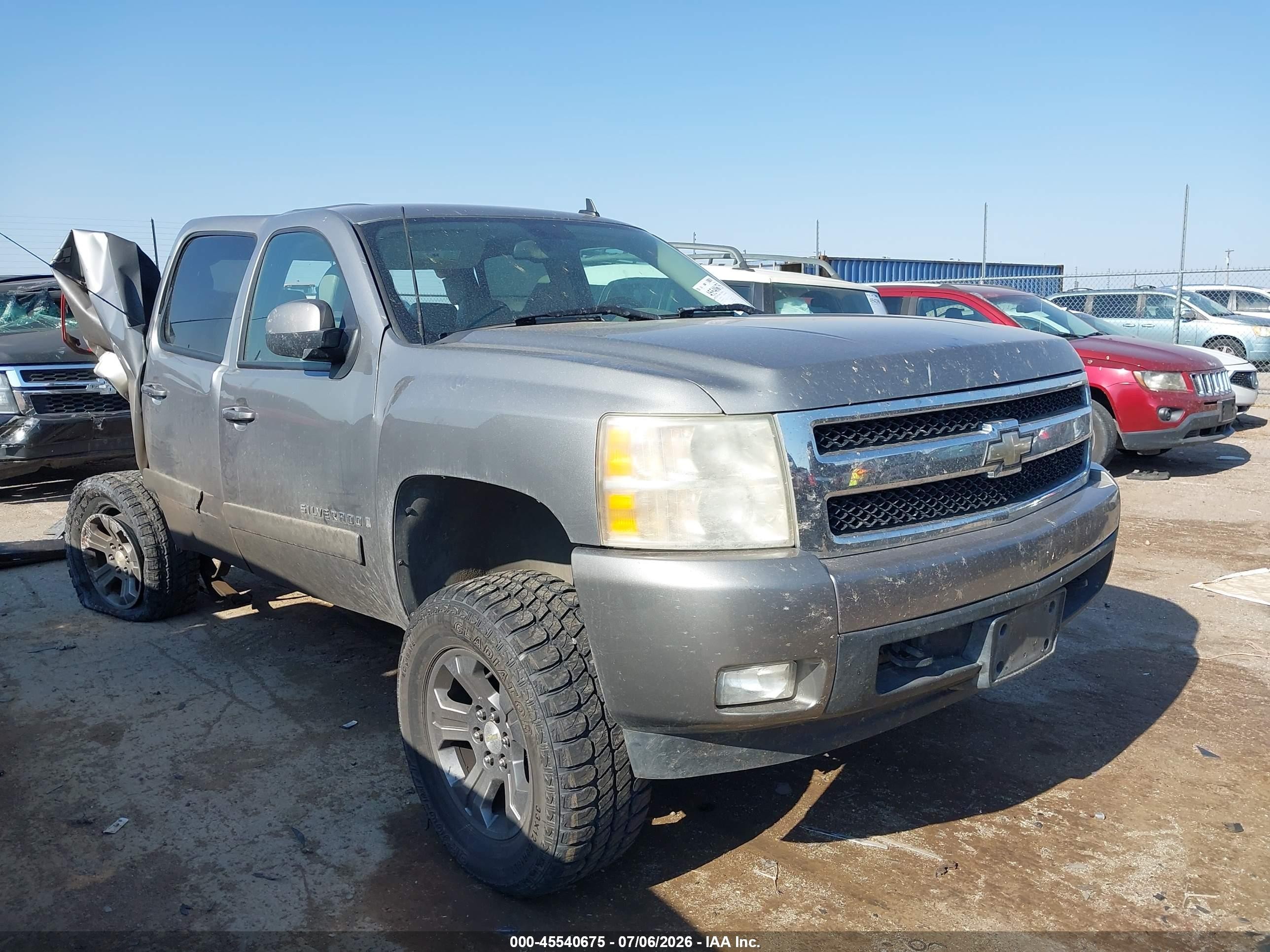 2007 Chevrolet Silverado 1500 Ltz Gray vin: 2GCEK13M671517001