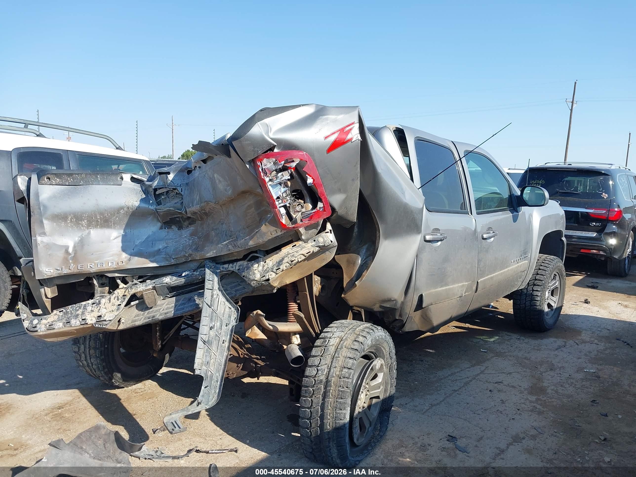 2007 Chevrolet Silverado 1500 Ltz Серый vin: 2GCEK13M671517001