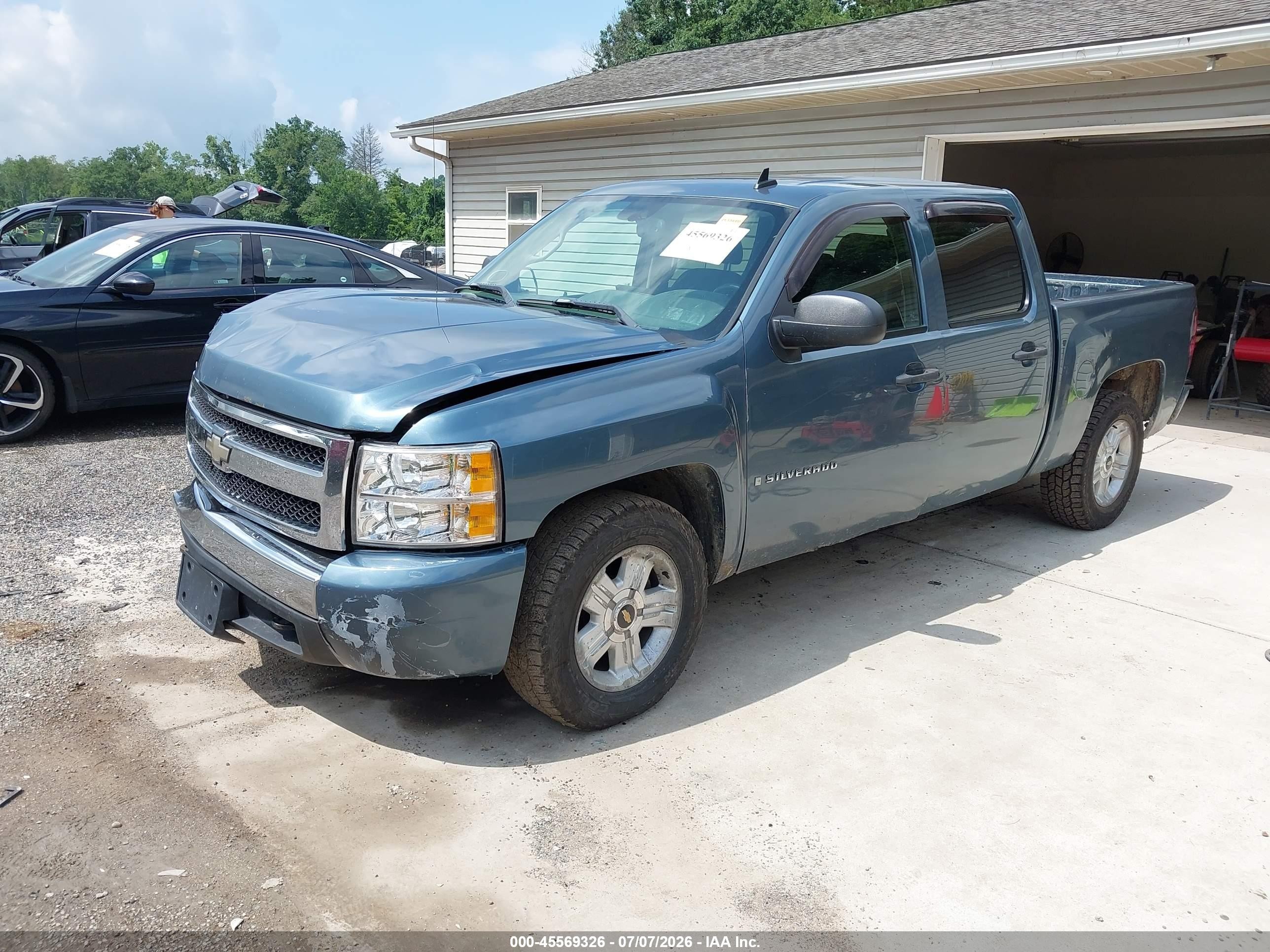 2008 Chevrolet Silverado 1500 Lt1 Blue vin: 2GCEK13M681229724
