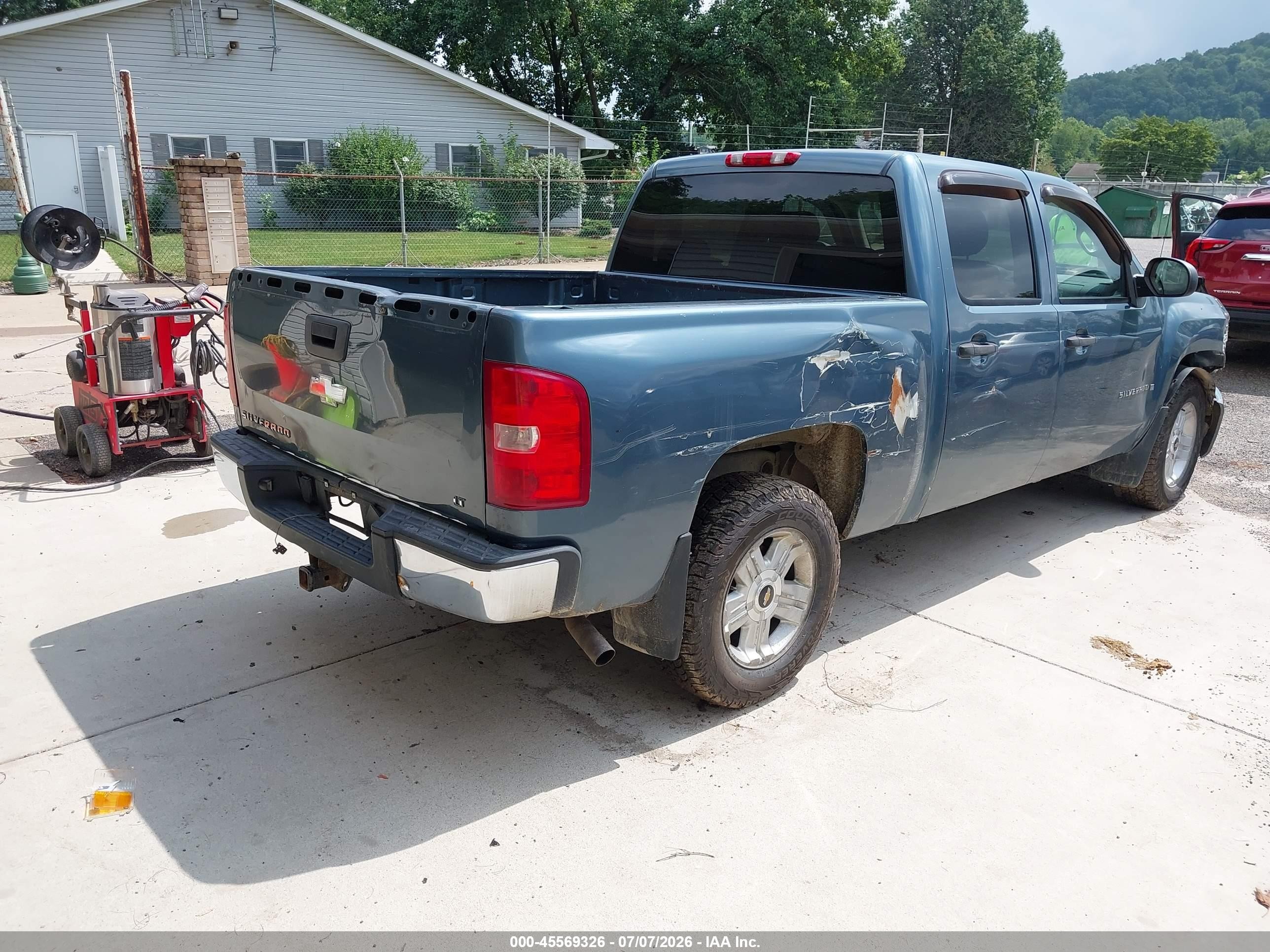 2008 Chevrolet Silverado 1500 Lt1 Blue vin: 2GCEK13M681229724