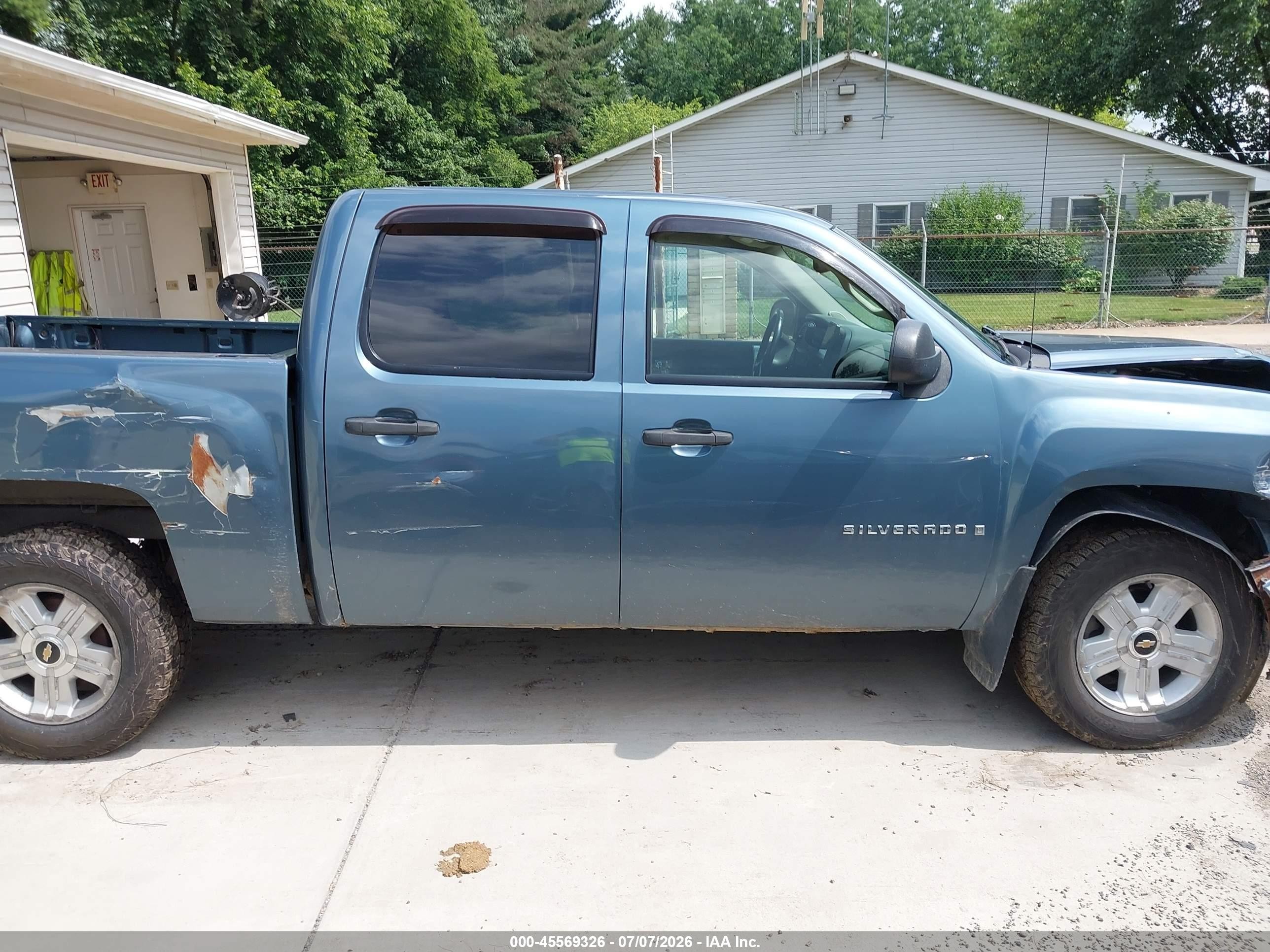 2008 Chevrolet Silverado 1500 Lt1 Blue vin: 2GCEK13M681229724