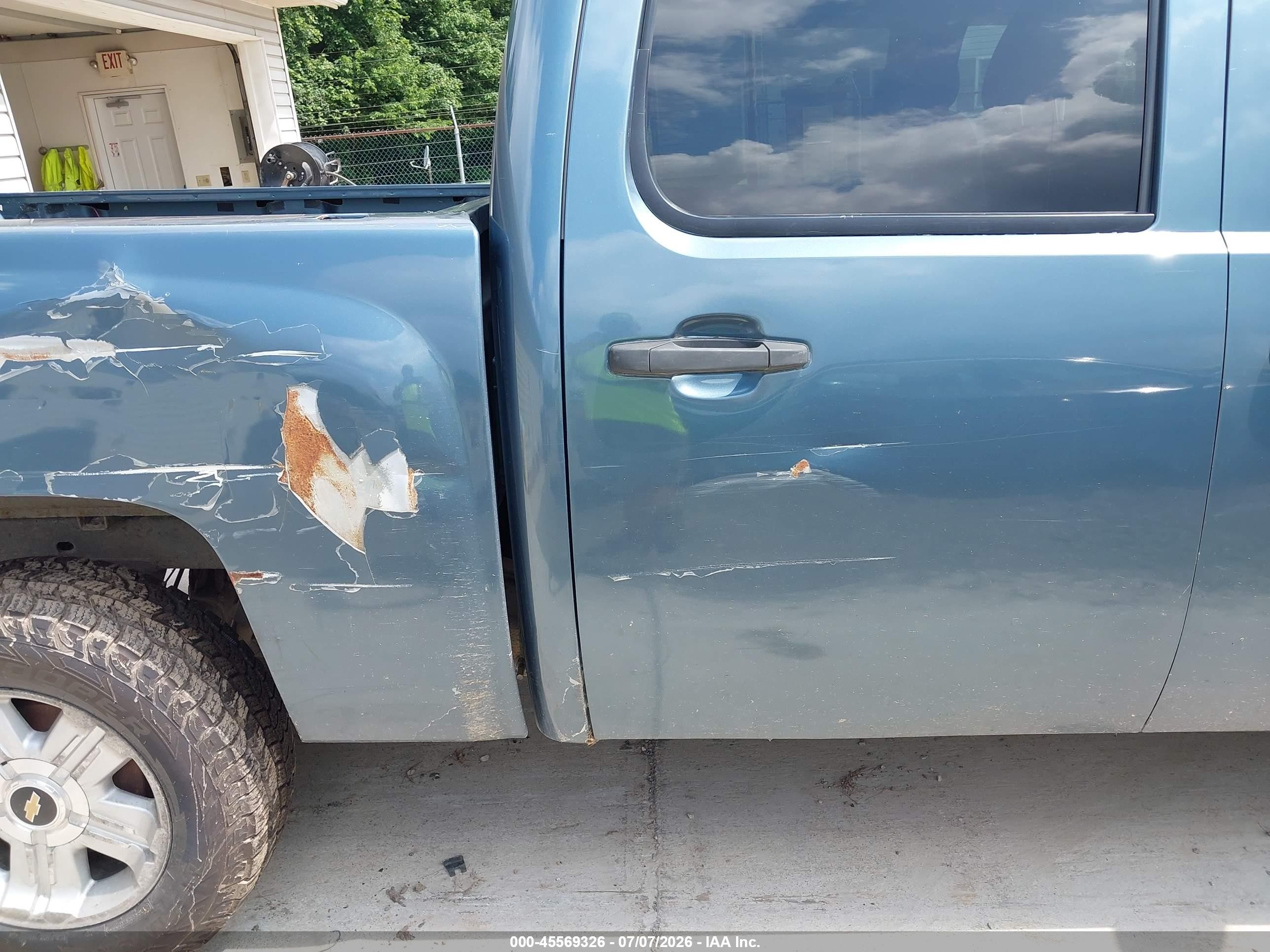 2008 Chevrolet Silverado 1500 Lt1 Blue vin: 2GCEK13M681229724