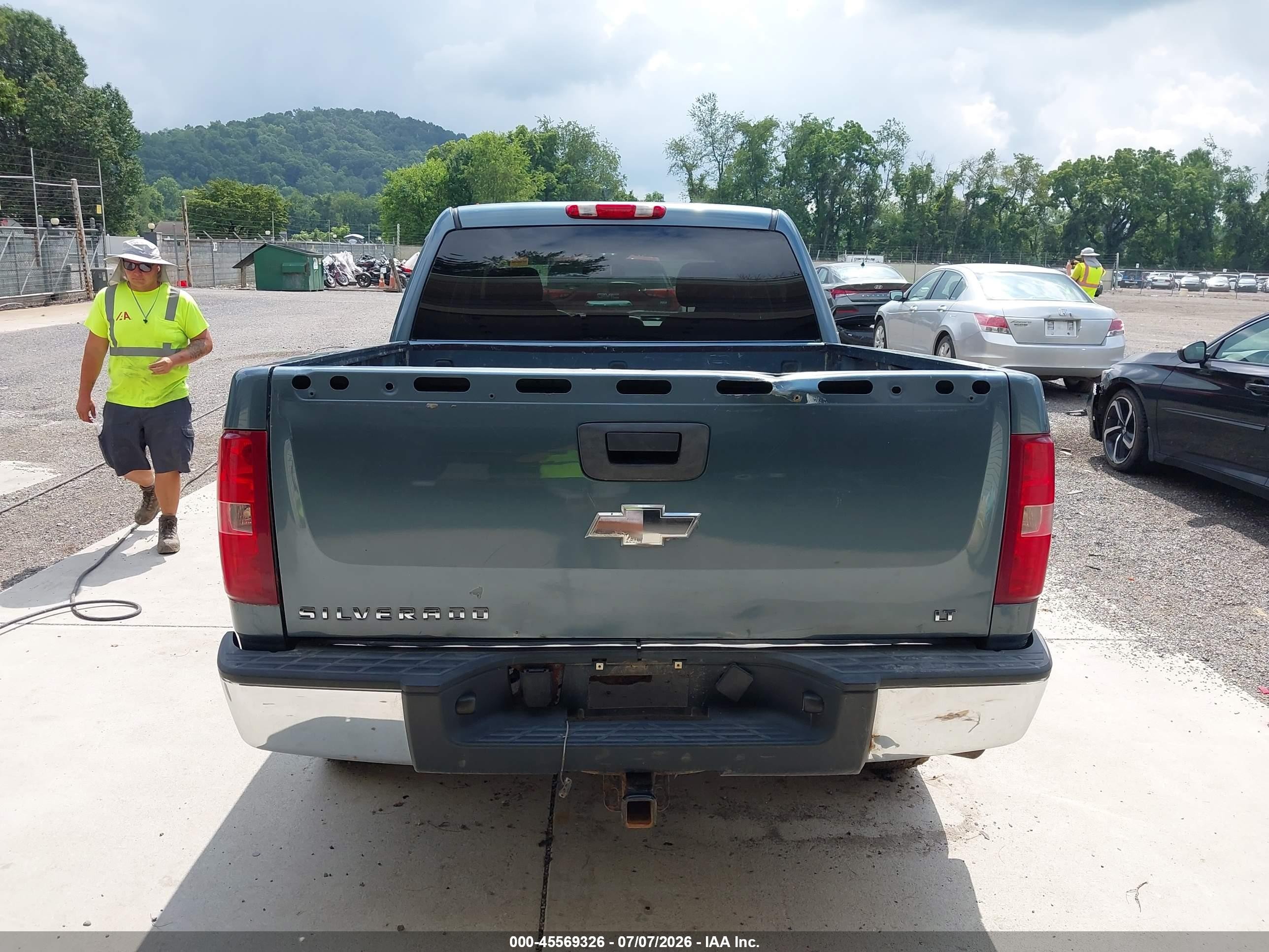 2008 Chevrolet Silverado 1500 Lt1 Blue vin: 2GCEK13M681229724