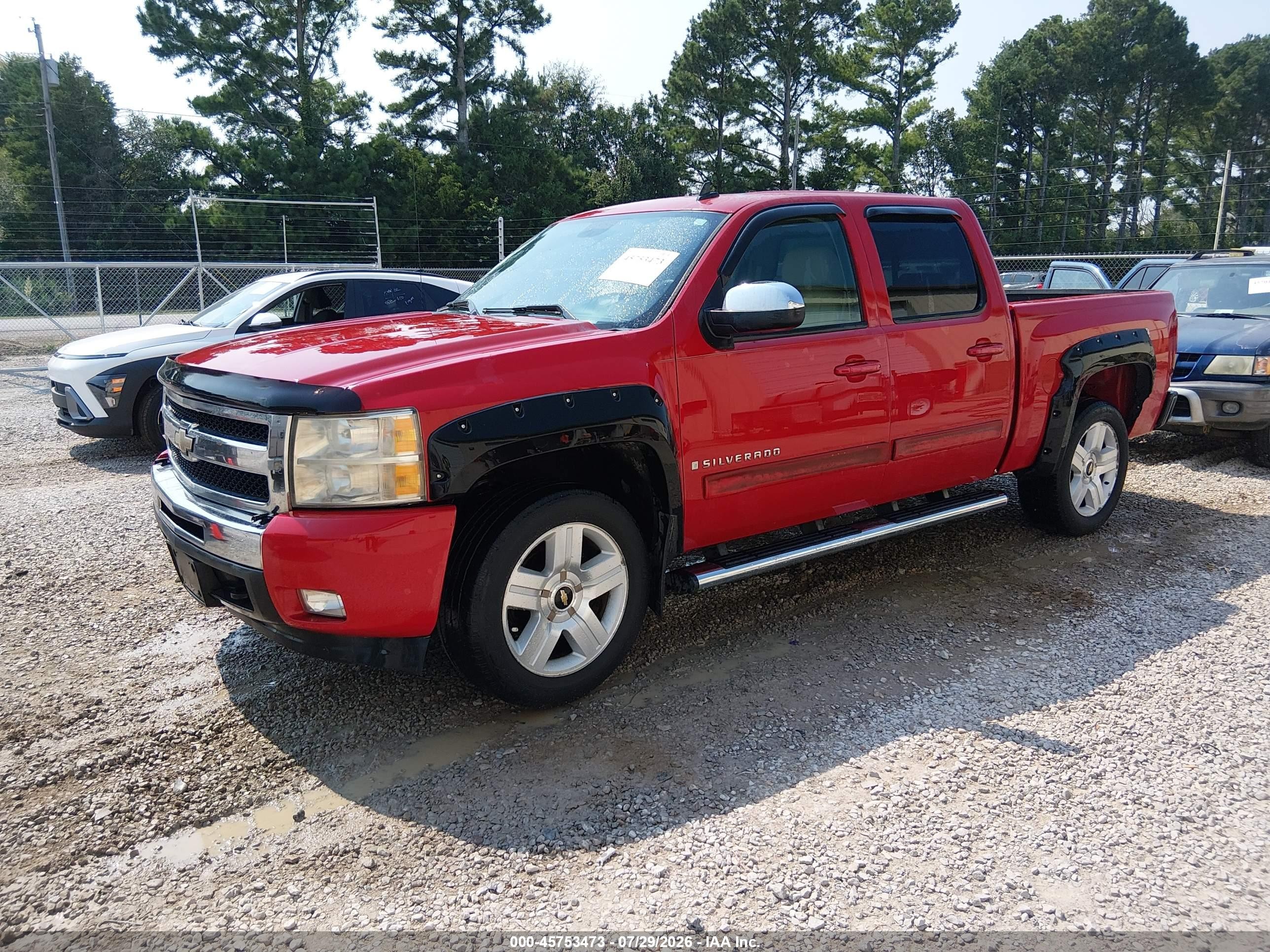 2007 Chevrolet Silverado 1500 Ltz Красный vin: 2GCEK13M771515967