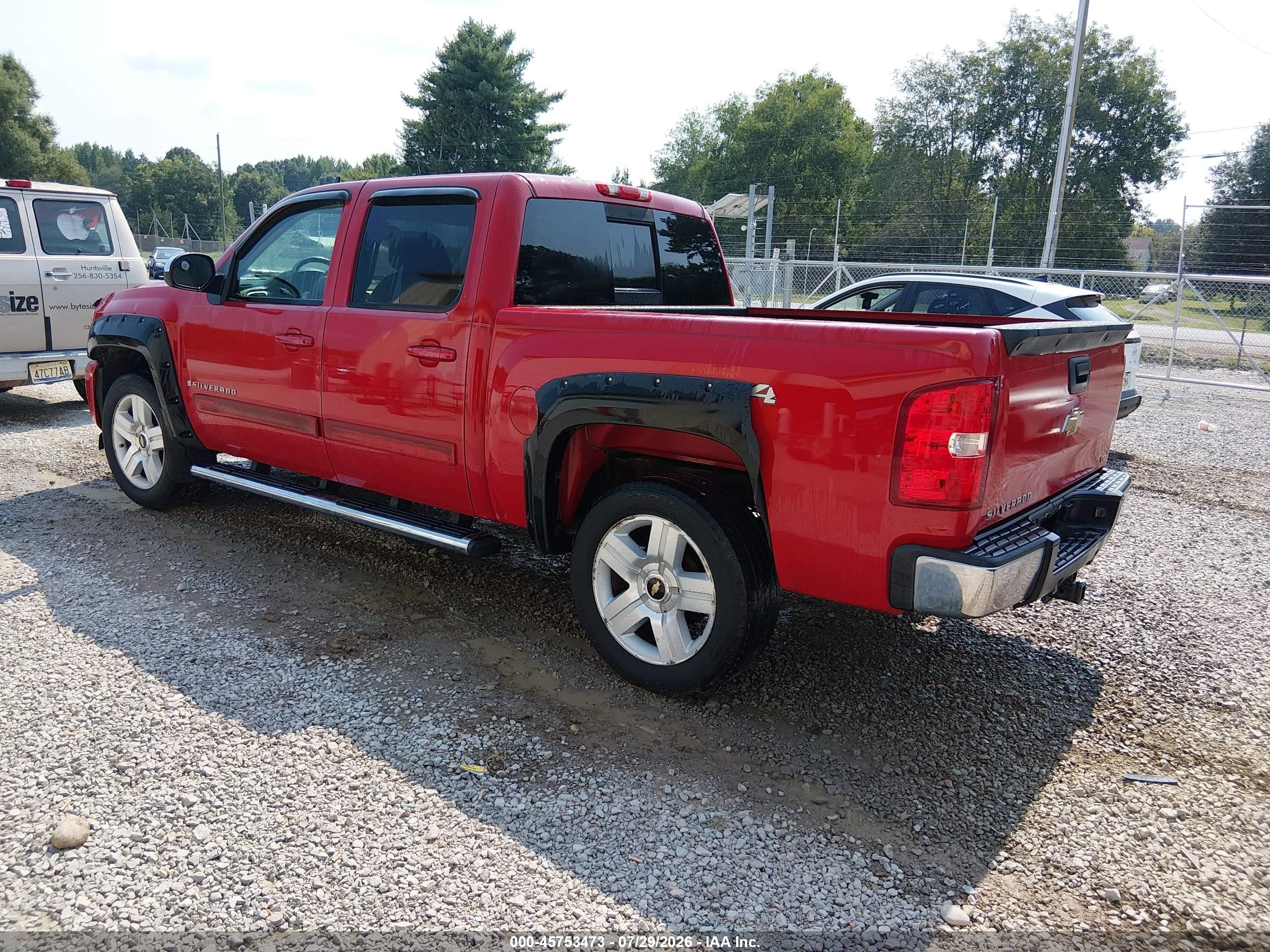 2007 Chevrolet Silverado 1500 Ltz Красный vin: 2GCEK13M771515967