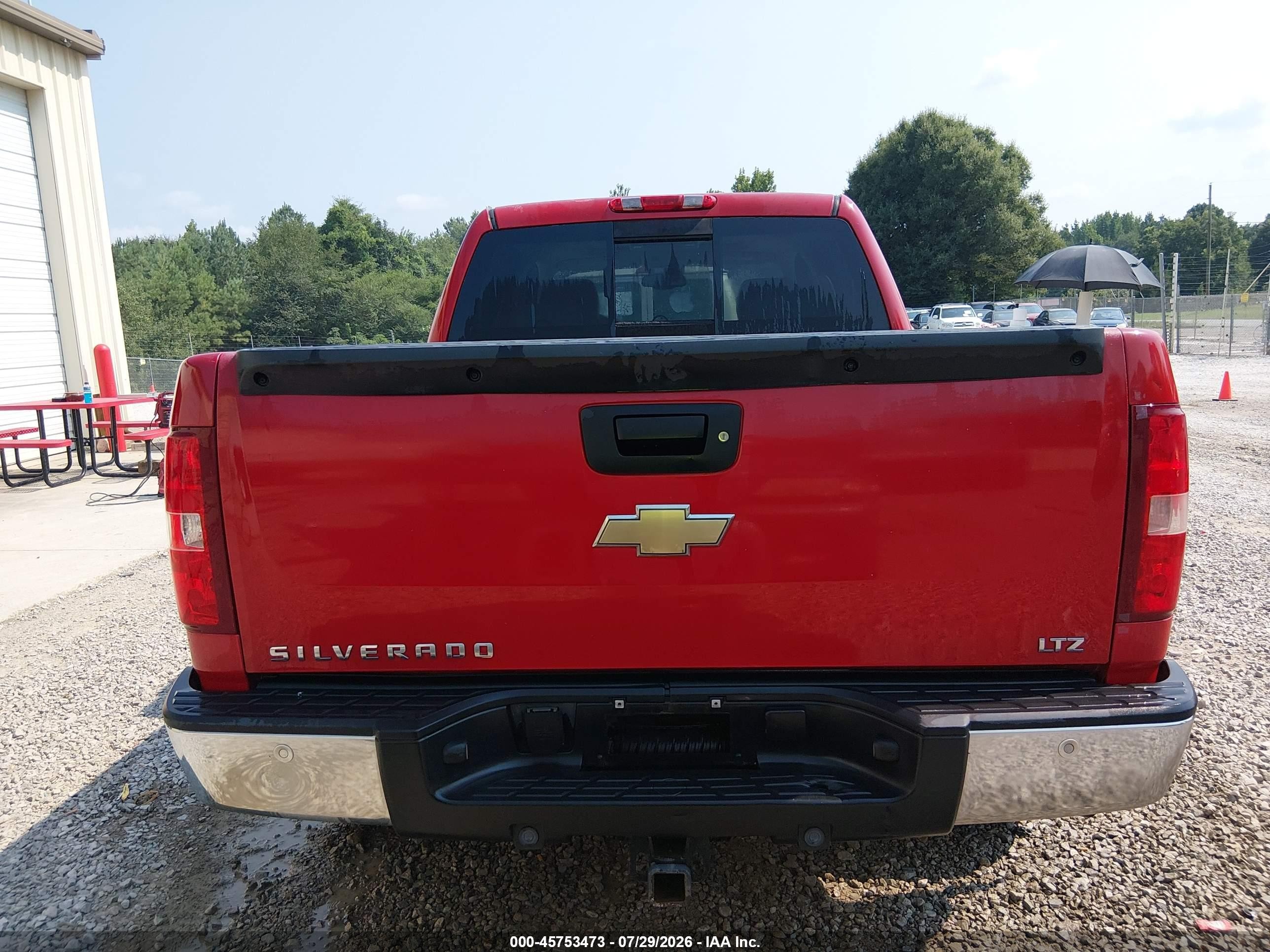 2007 Chevrolet Silverado 1500 Ltz Красный vin: 2GCEK13M771515967