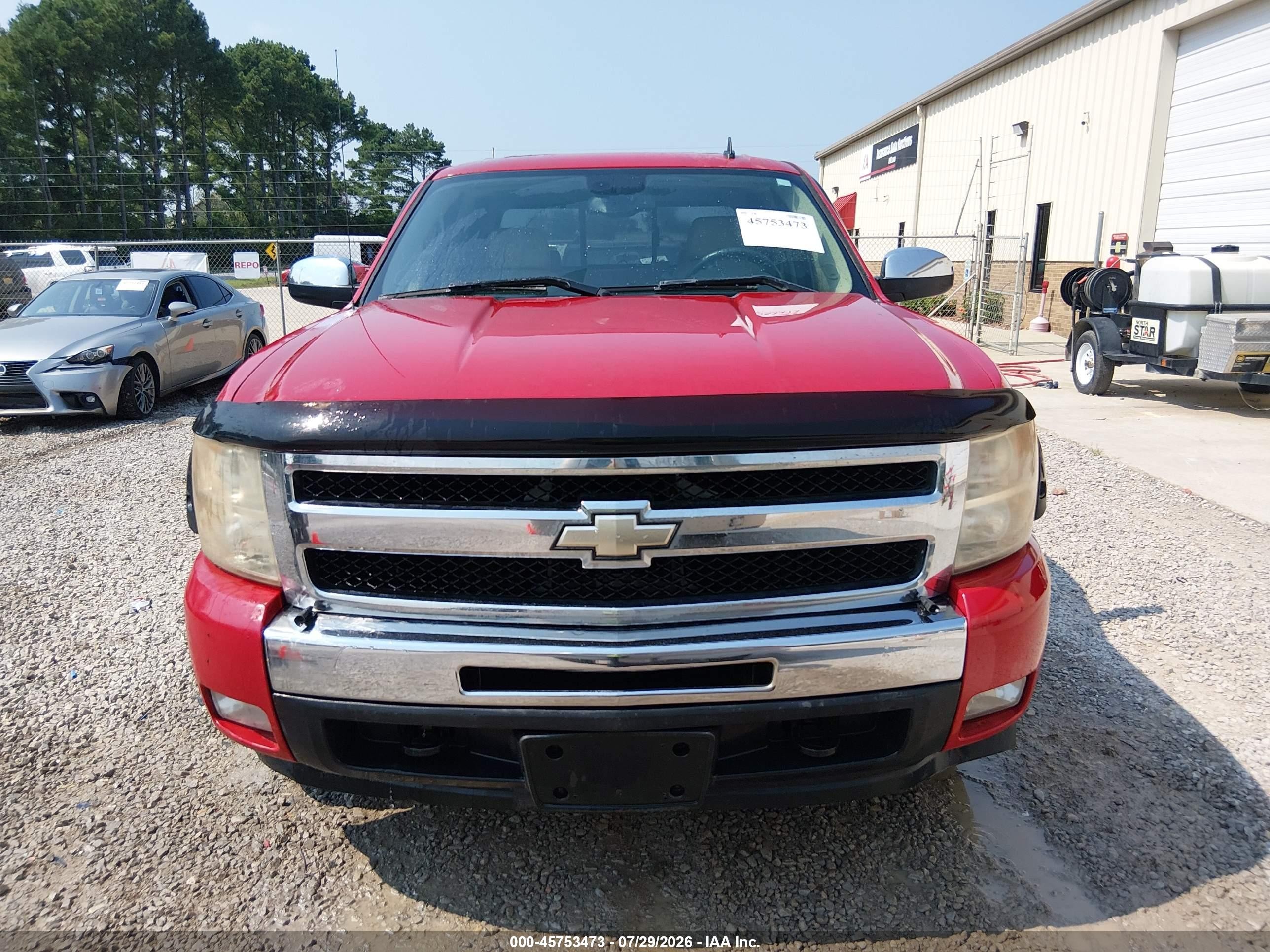 2007 Chevrolet Silverado 1500 Ltz Красный vin: 2GCEK13M771515967