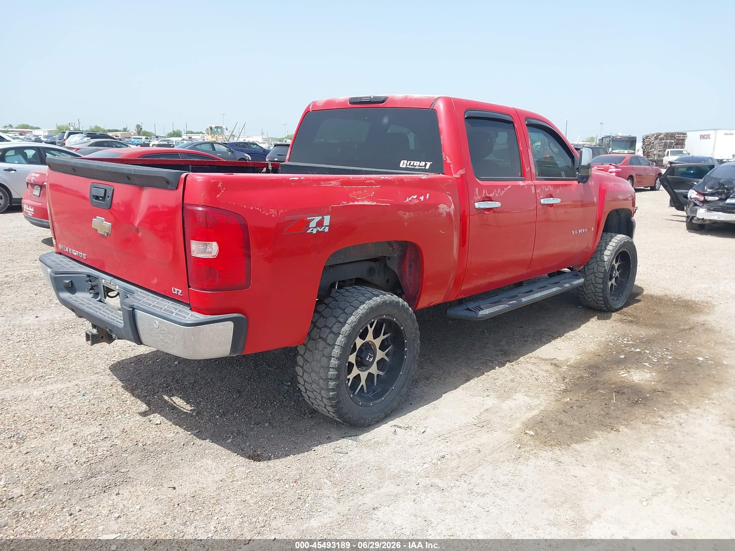 2007 Chevrolet Silverado 1500 Ltz Red vin: 2GCEK13M771524362