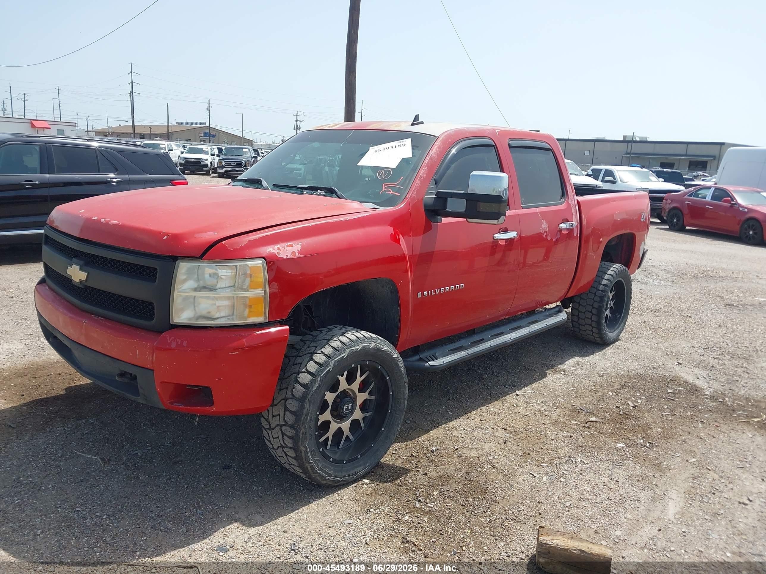 2007 Chevrolet Silverado 1500 Ltz Red vin: 2GCEK13M771524362