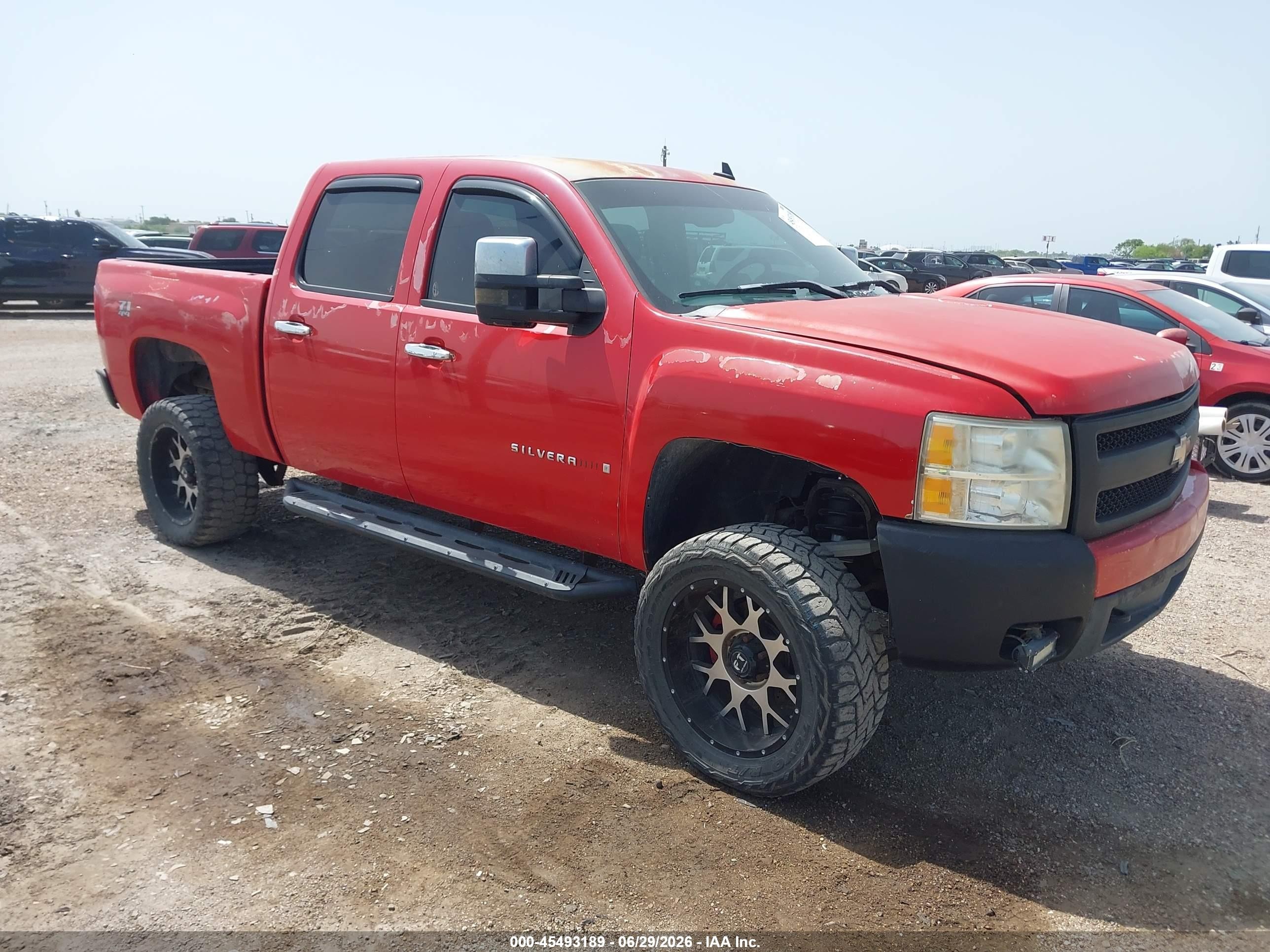 2007 Chevrolet Silverado 1500 Ltz Red vin: 2GCEK13M771524362
