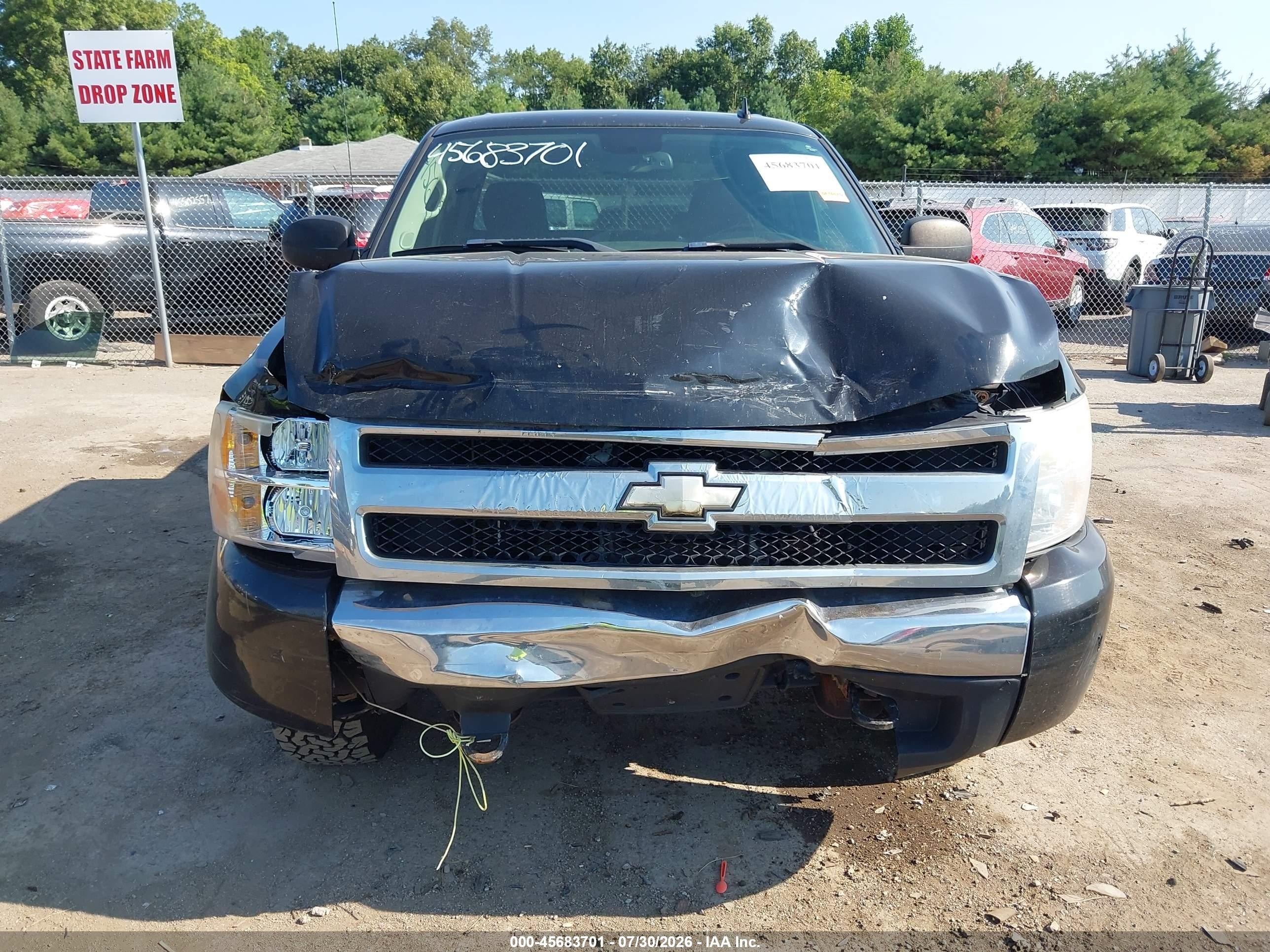 2008 Chevrolet Silverado 1500 Lt1 Black vin: 2GCEK13M781218280