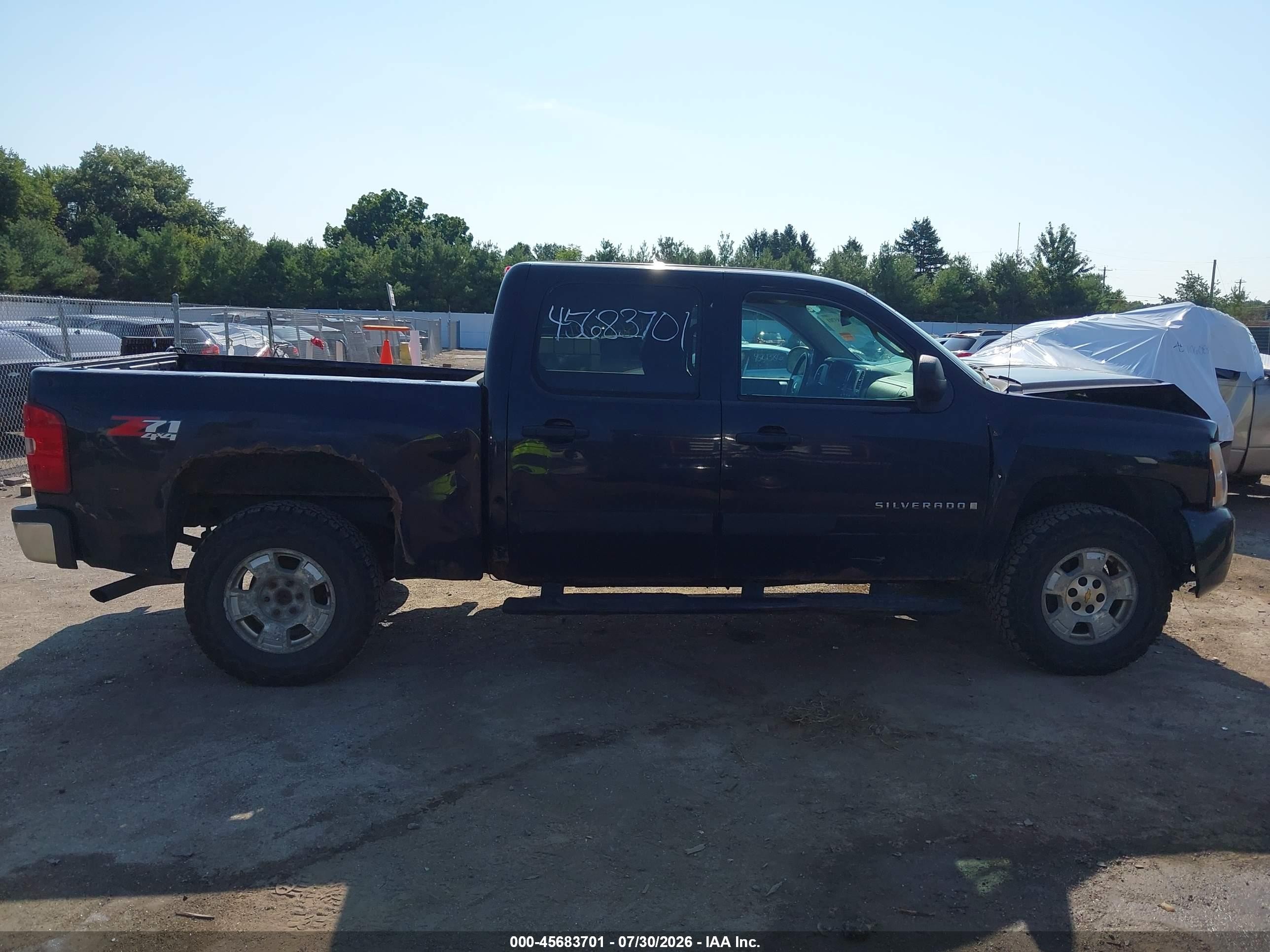 2008 Chevrolet Silverado 1500 Lt1 Black vin: 2GCEK13M781218280