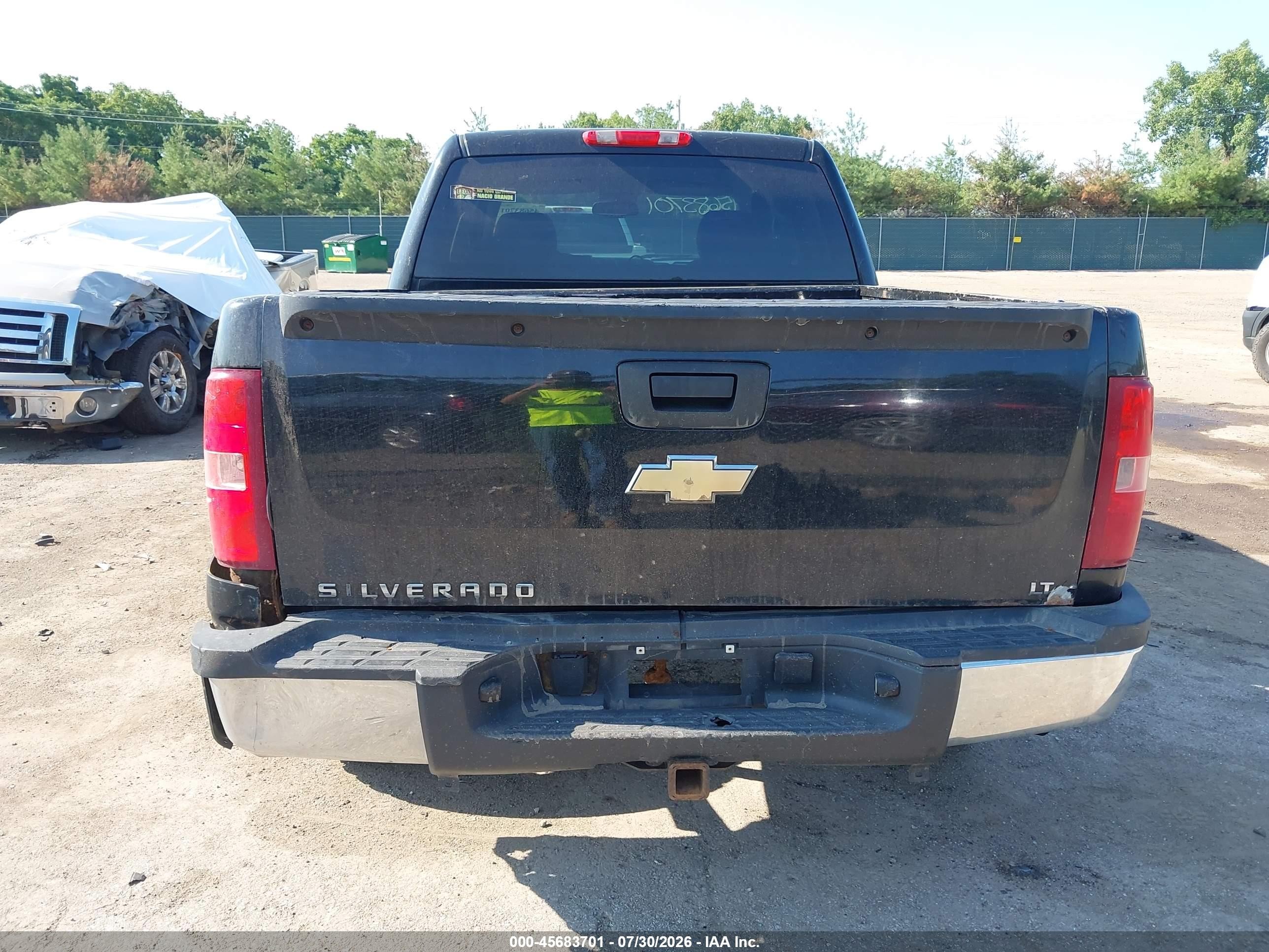 2008 Chevrolet Silverado 1500 Lt1 Black vin: 2GCEK13M781218280