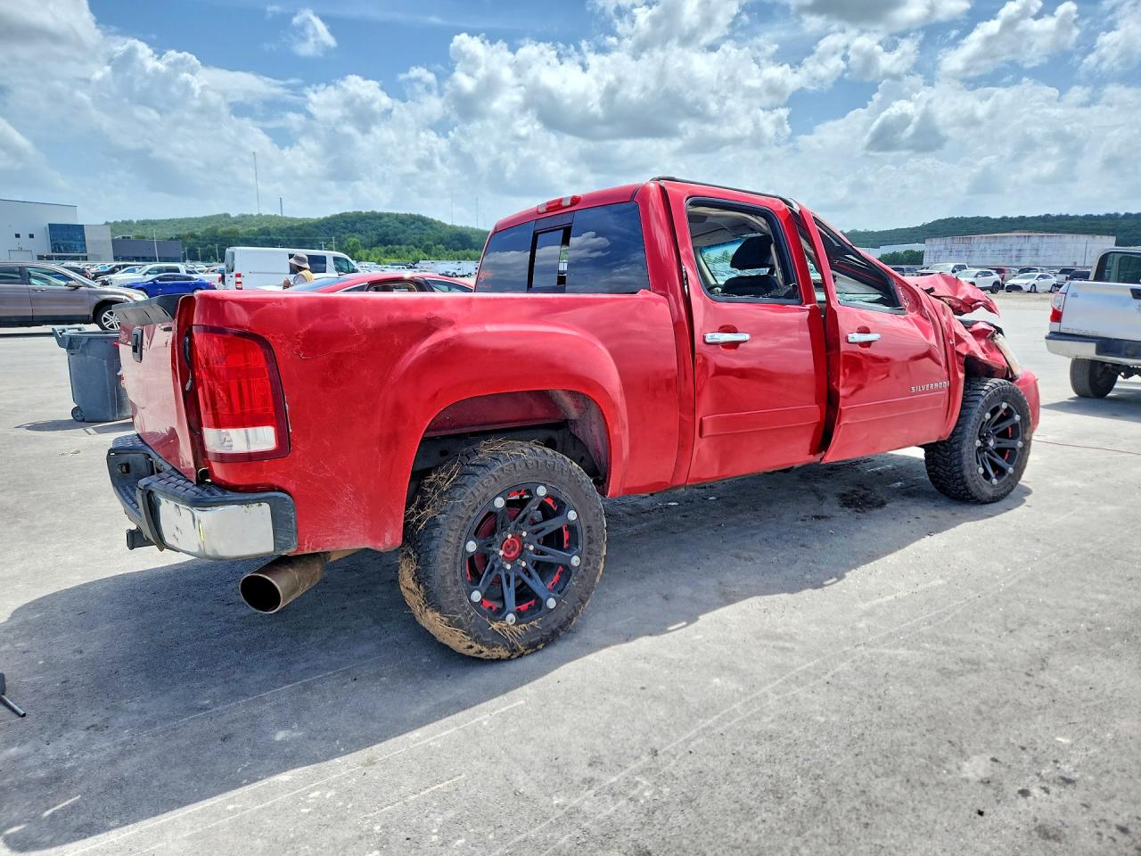 2007 Chevrolet Silverado K1500 Crew Cab Красный vin: 2GCEK13M871509935