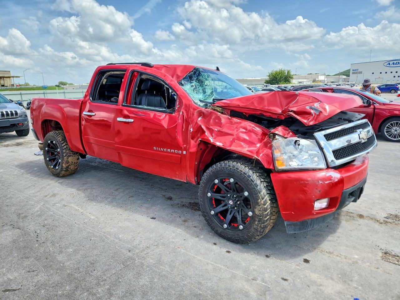 2007 Chevrolet Silverado K1500 Crew Cab Красный vin: 2GCEK13M871509935