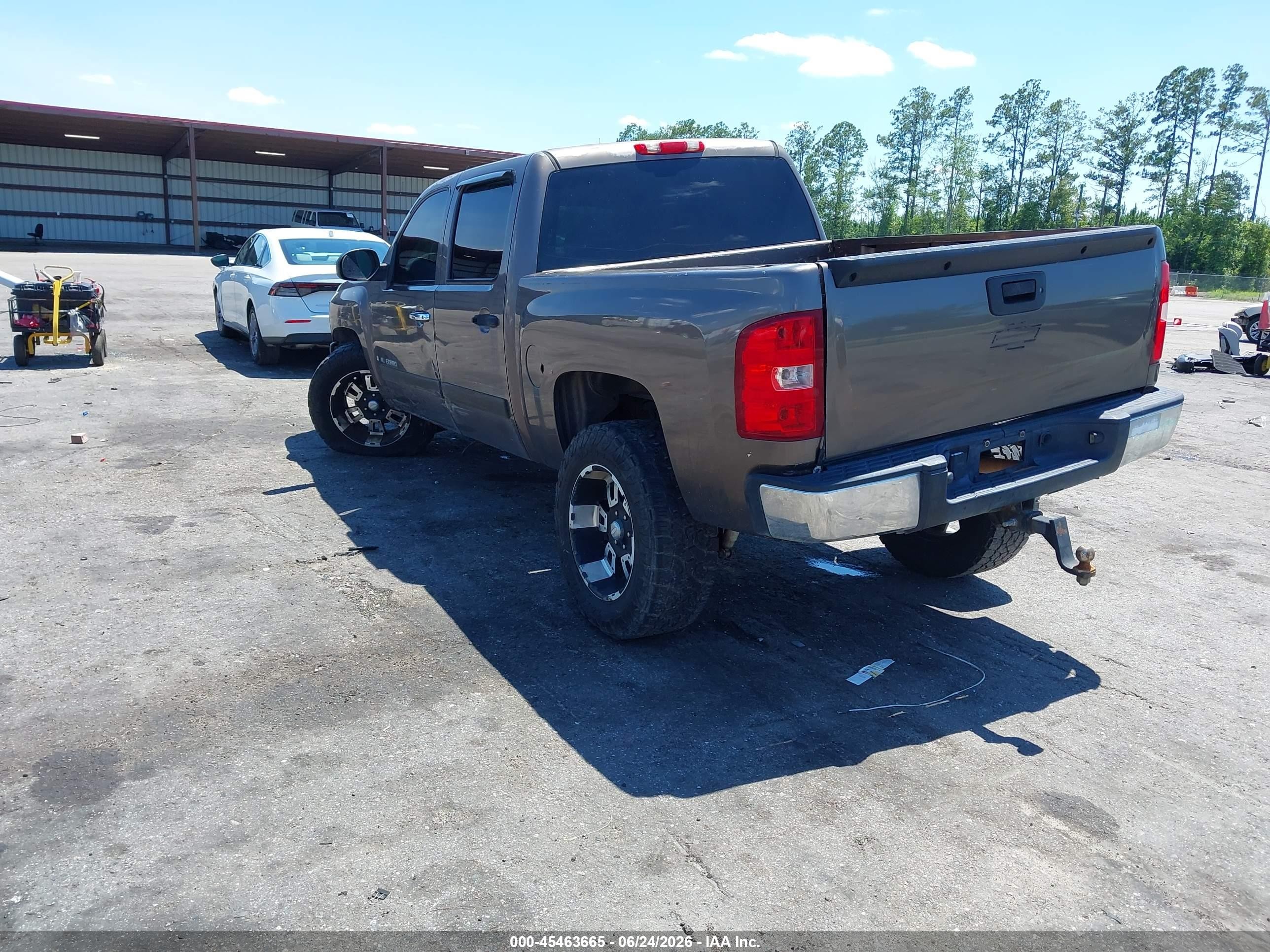 2007 Chevrolet Silverado K1500 Crew Cab Brown vin: 2GCEK13M871551506