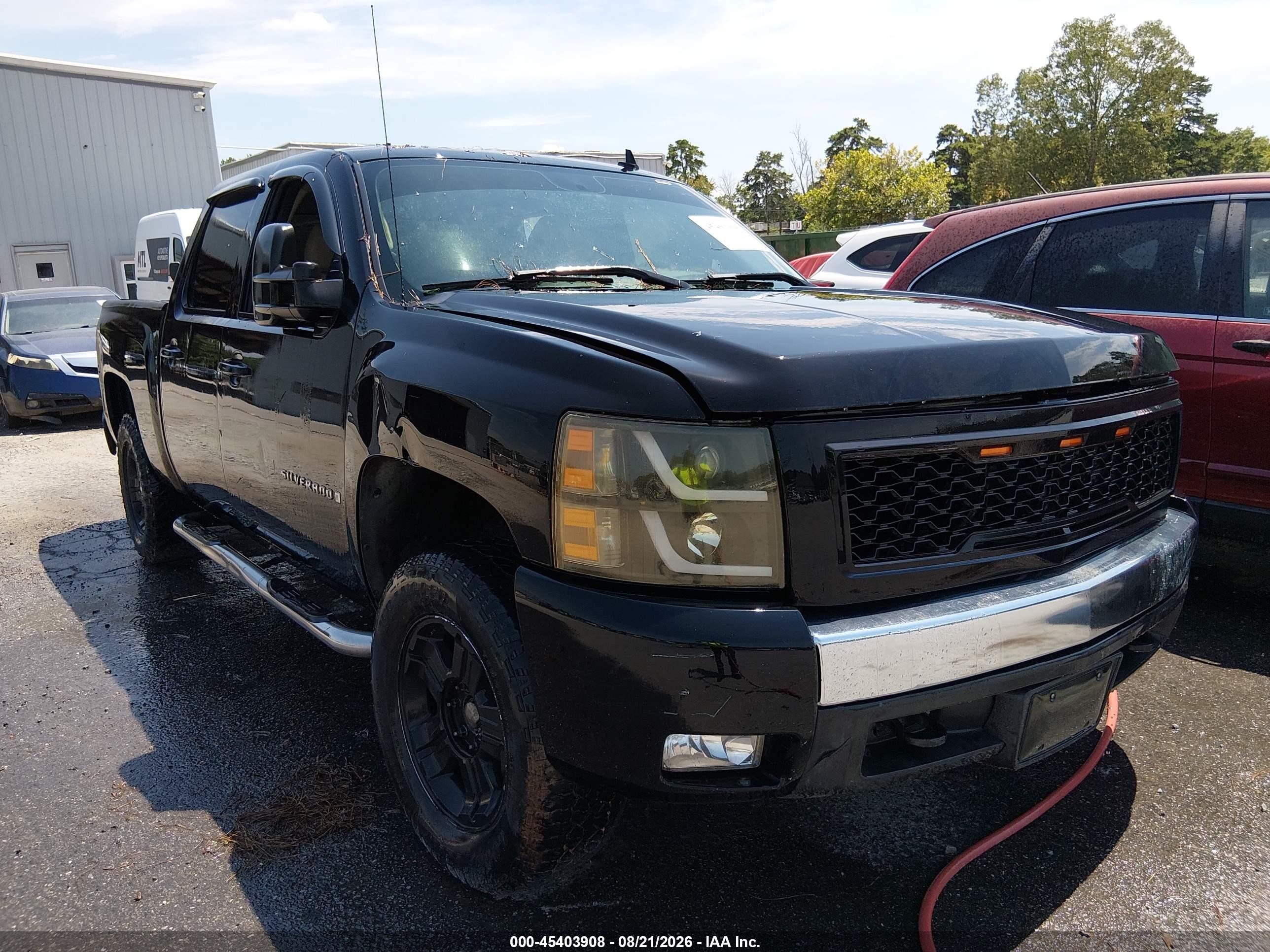 2007 Chevrolet Silverado 1500 Lt2 Черный vin: 2GCEK13M871557984
