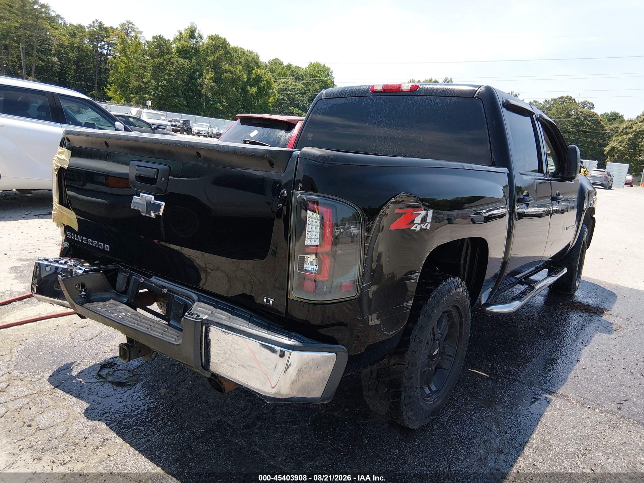 2007 Chevrolet Silverado 1500 Lt2 Black vin: 2GCEK13M871557984