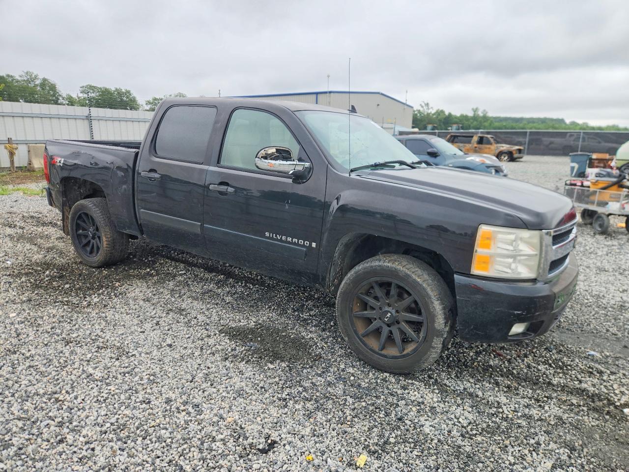 2007 Chevrolet Silverado K1500 Crew Cab Черный vin: 2GCEK13M871580729