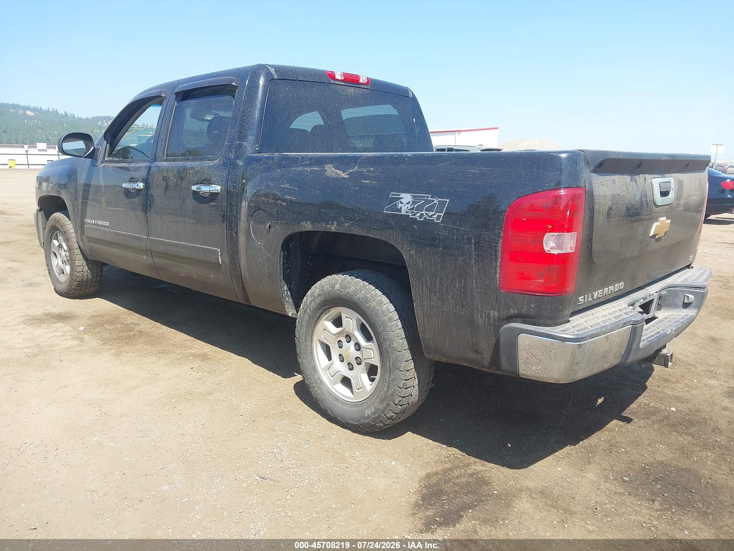 2007 Chevrolet Silverado 1500 Lt1/lt2/ltz/work Truck Black vin: 2GCEK13M871672276