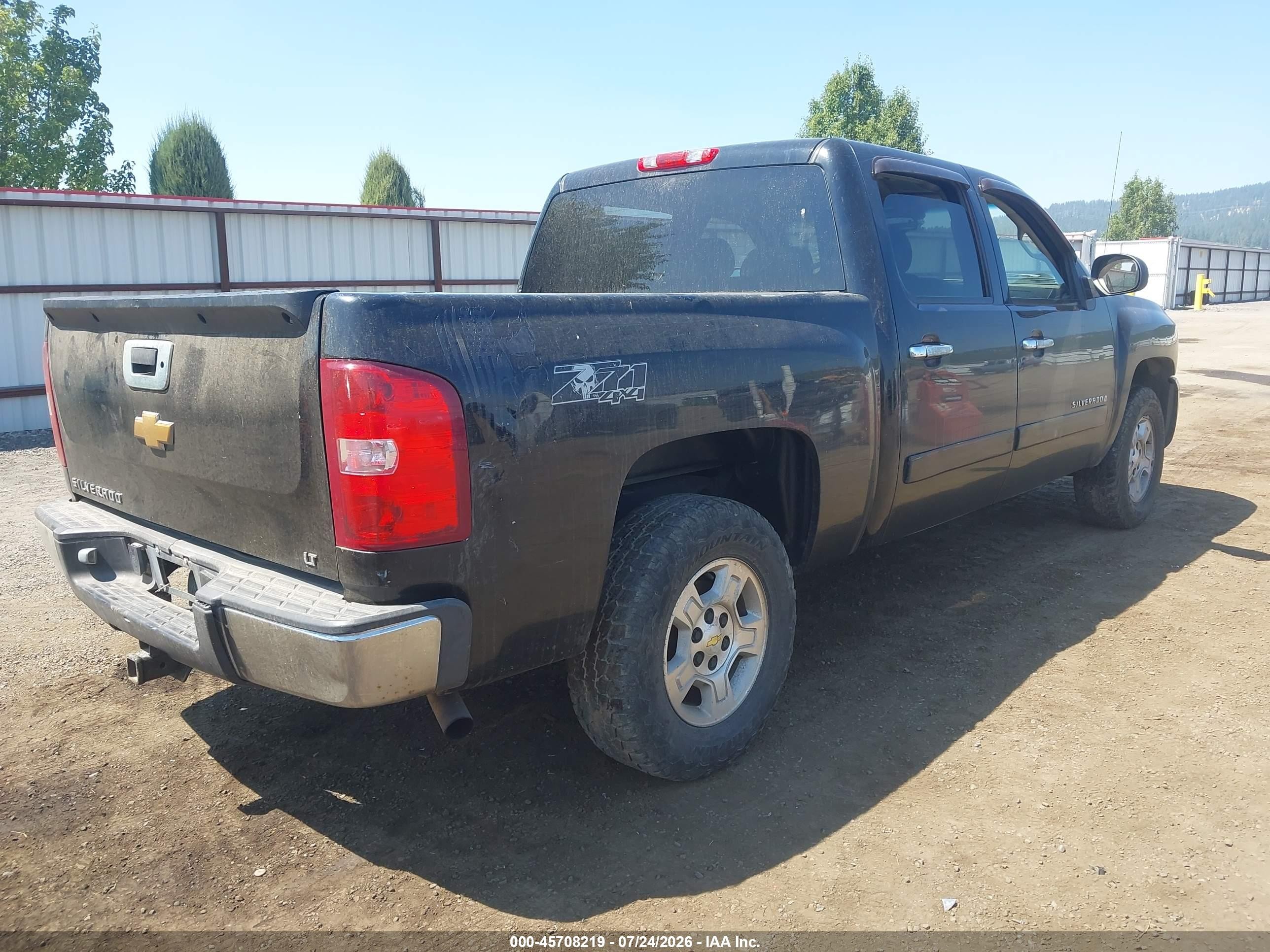 2007 Chevrolet Silverado 1500 Lt1/lt2/ltz/work Truck Black vin: 2GCEK13M871672276