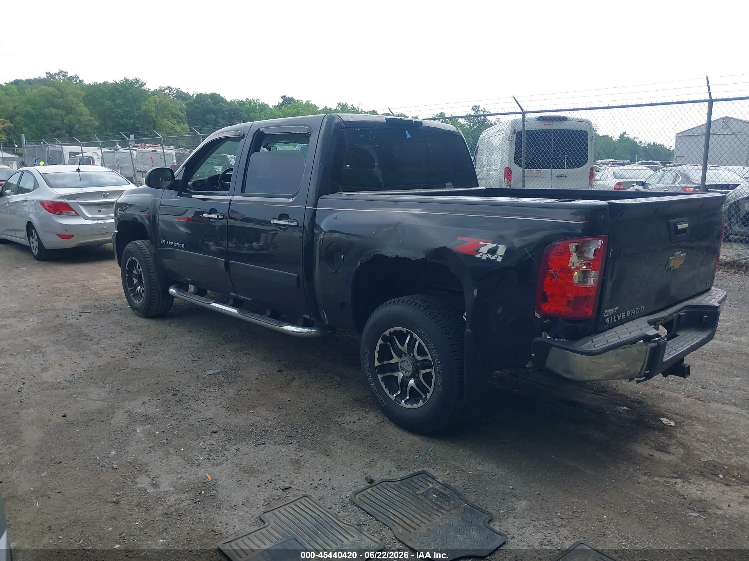 2007 Chevrolet Silverado 1500 Lt1 Black vin: 2GCEK13M971588919