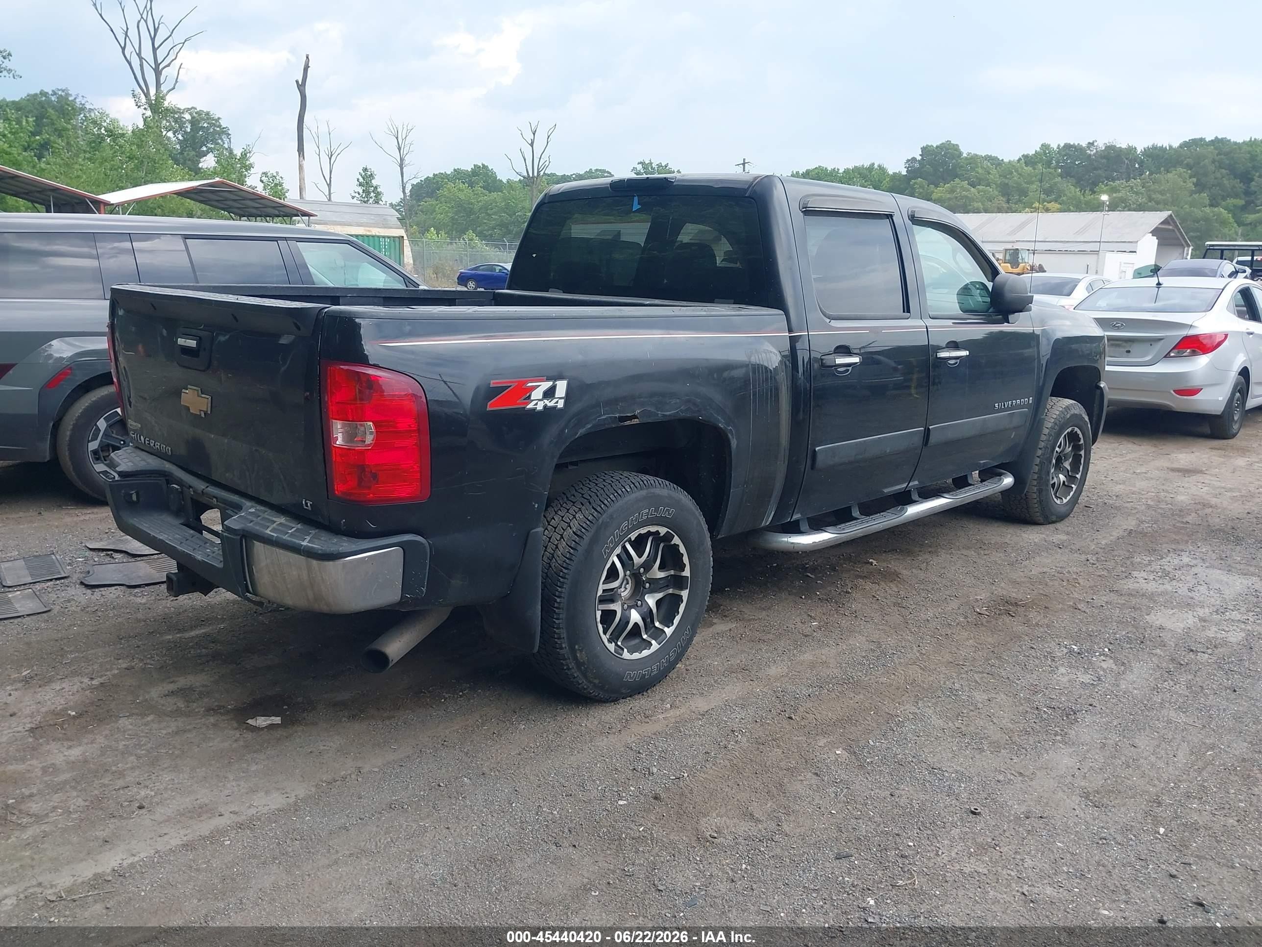 2007 Chevrolet Silverado 1500 Lt1 Black vin: 2GCEK13M971588919