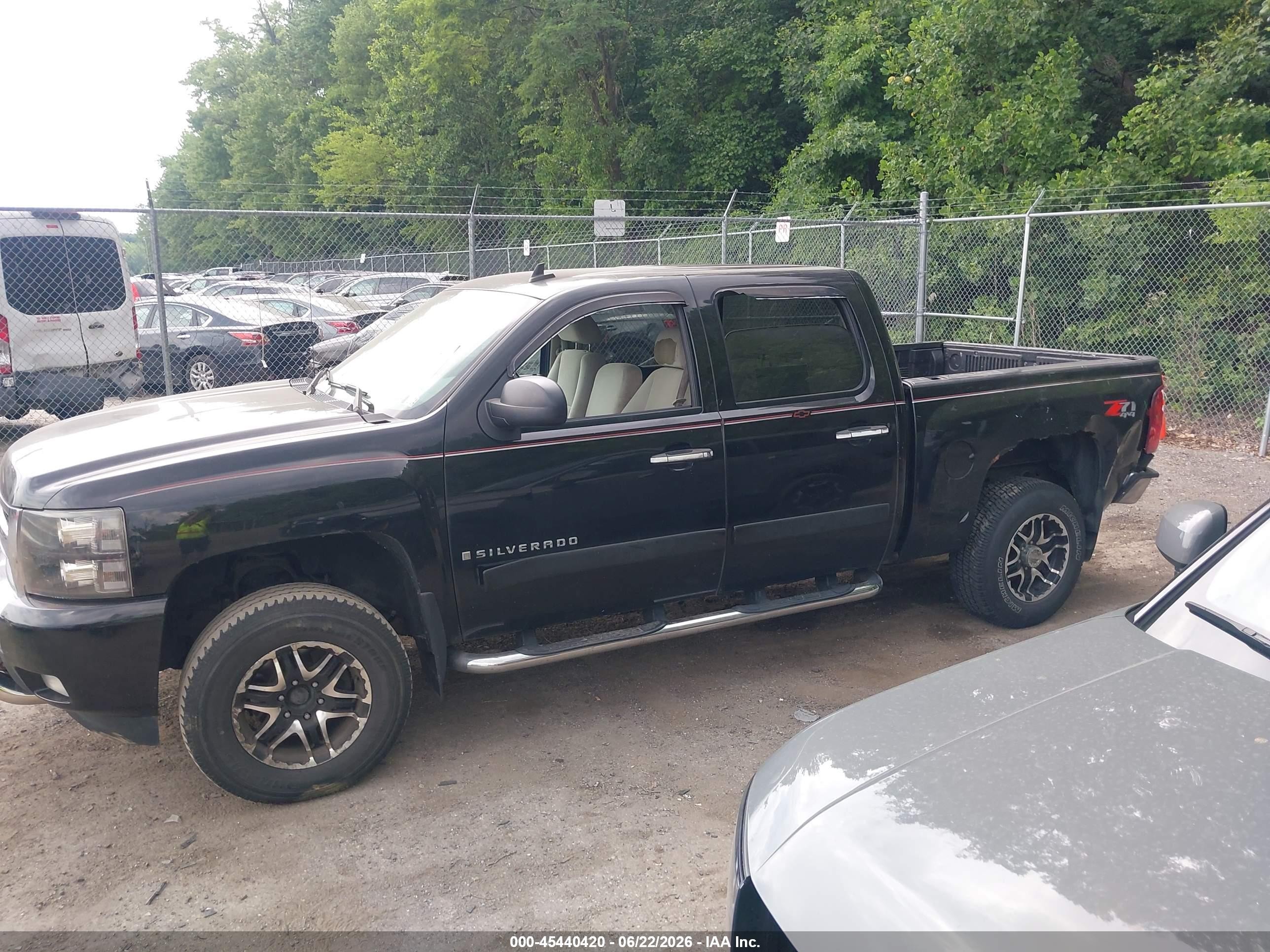 2007 Chevrolet Silverado 1500 Lt1 Black vin: 2GCEK13M971588919