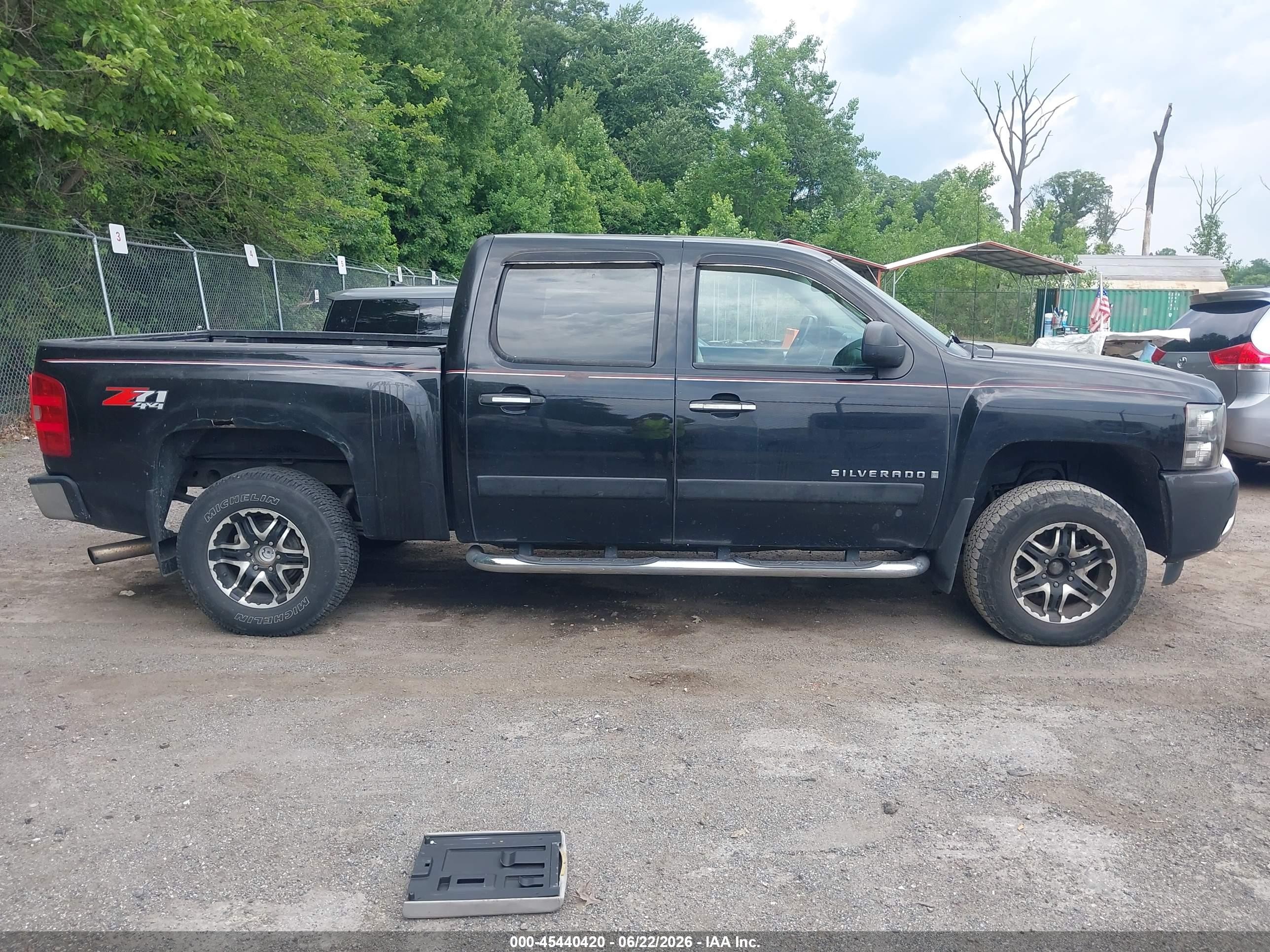 2007 Chevrolet Silverado 1500 Lt1 Black vin: 2GCEK13M971588919