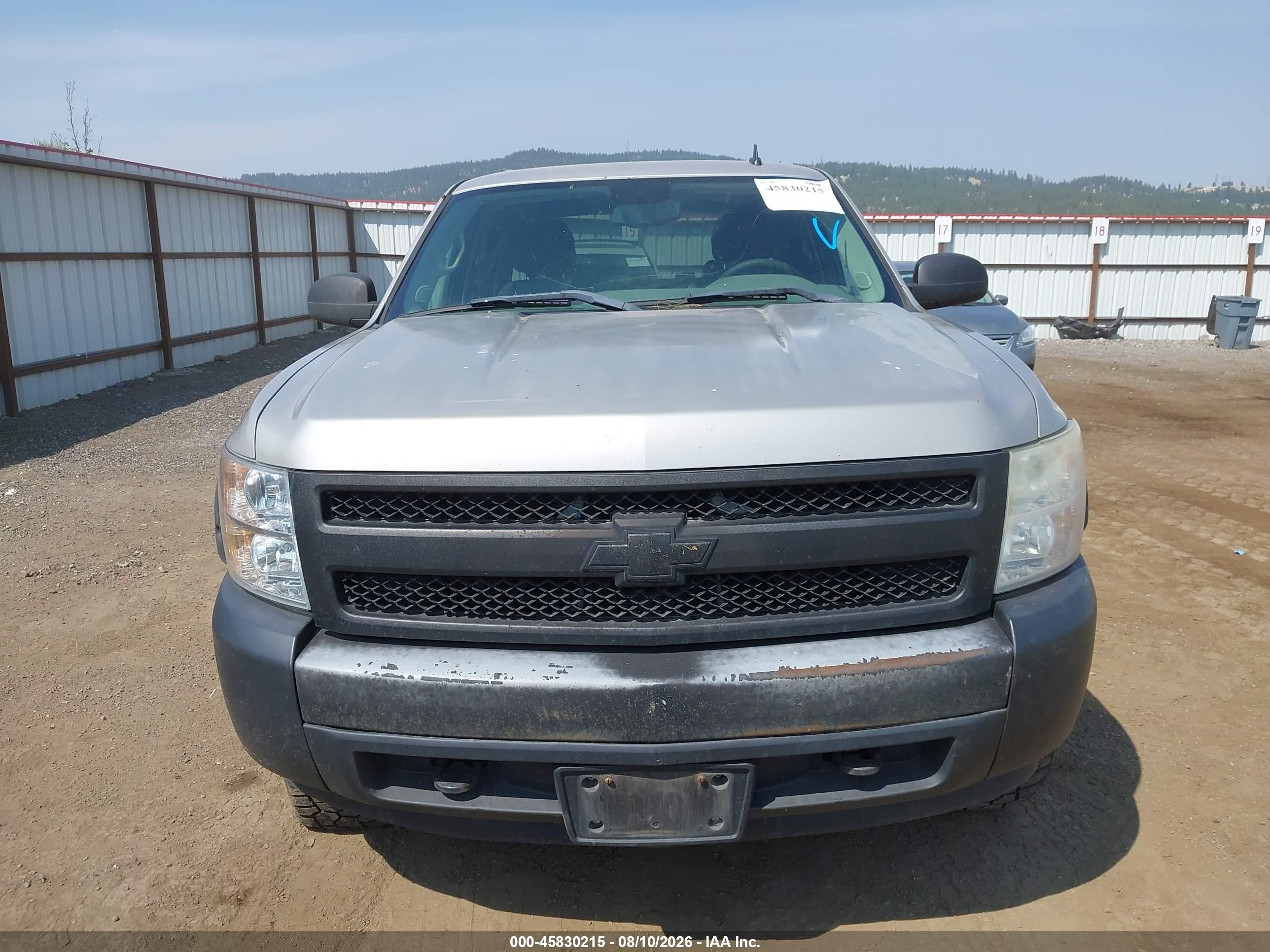 2007 Chevrolet Silverado 1500 Work Truck Silver vin: 2GCEK13M971720285