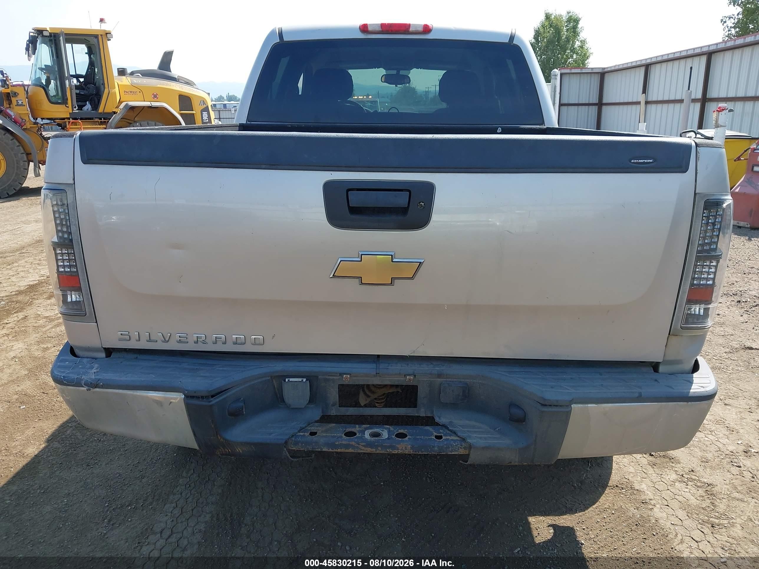 2007 Chevrolet Silverado 1500 Work Truck Silver vin: 2GCEK13M971720285