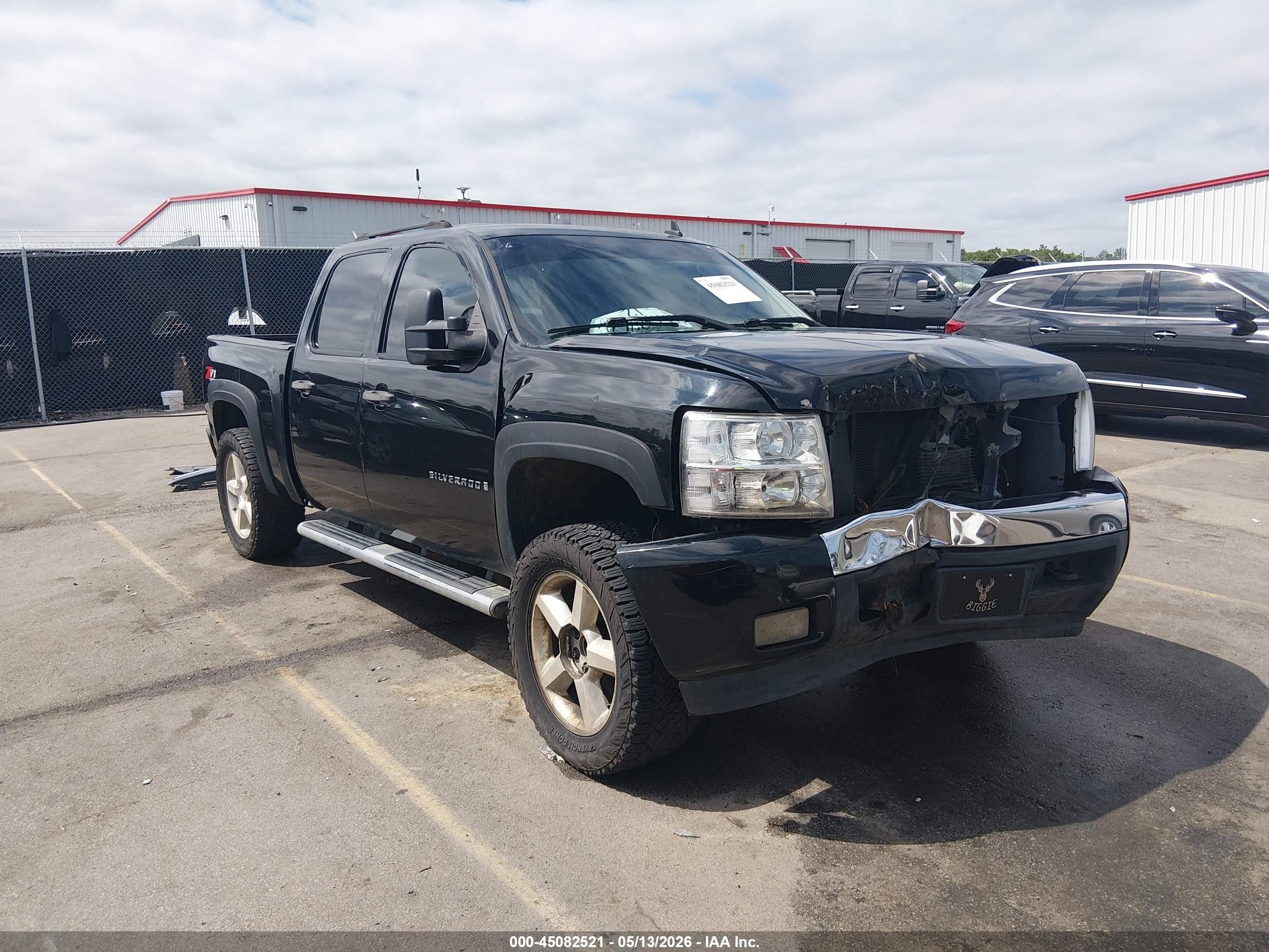 2008 Chevrolet Silverado 1500 Lt1/lt2/ltz/work Truck Black vin: 2GCEK13M981208852
