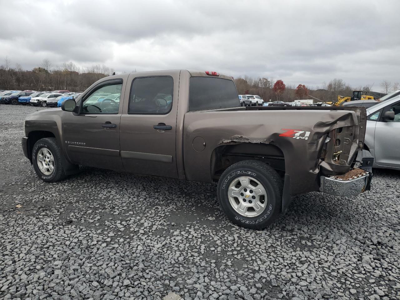 2007 Chevrolet Silverado K1500 Crew Cab Brown vin: 2GCEK13MX71617618