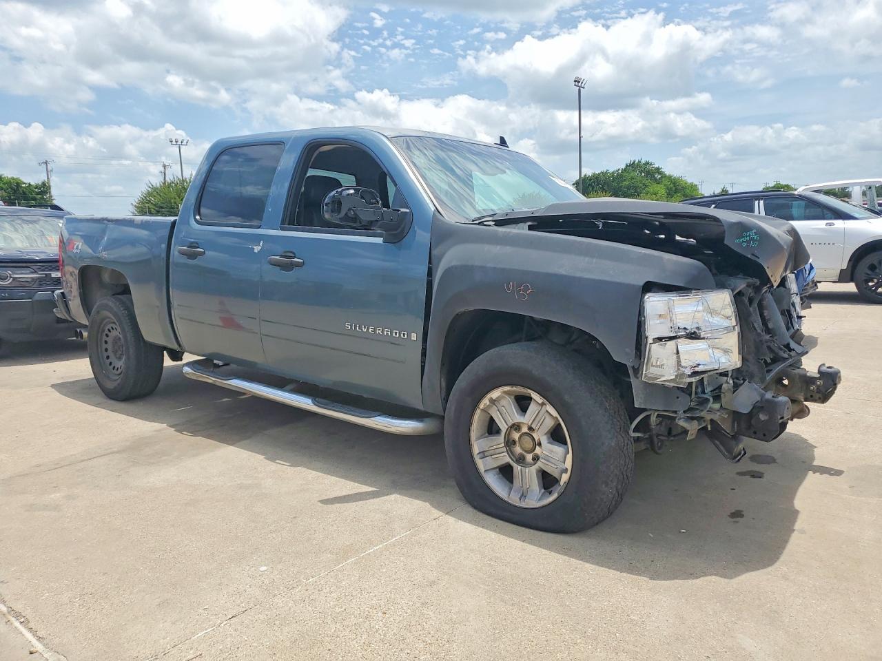 2007 Chevrolet Silverado K1500 Crew Cab Blue vin: 2GCEK13MX71641014