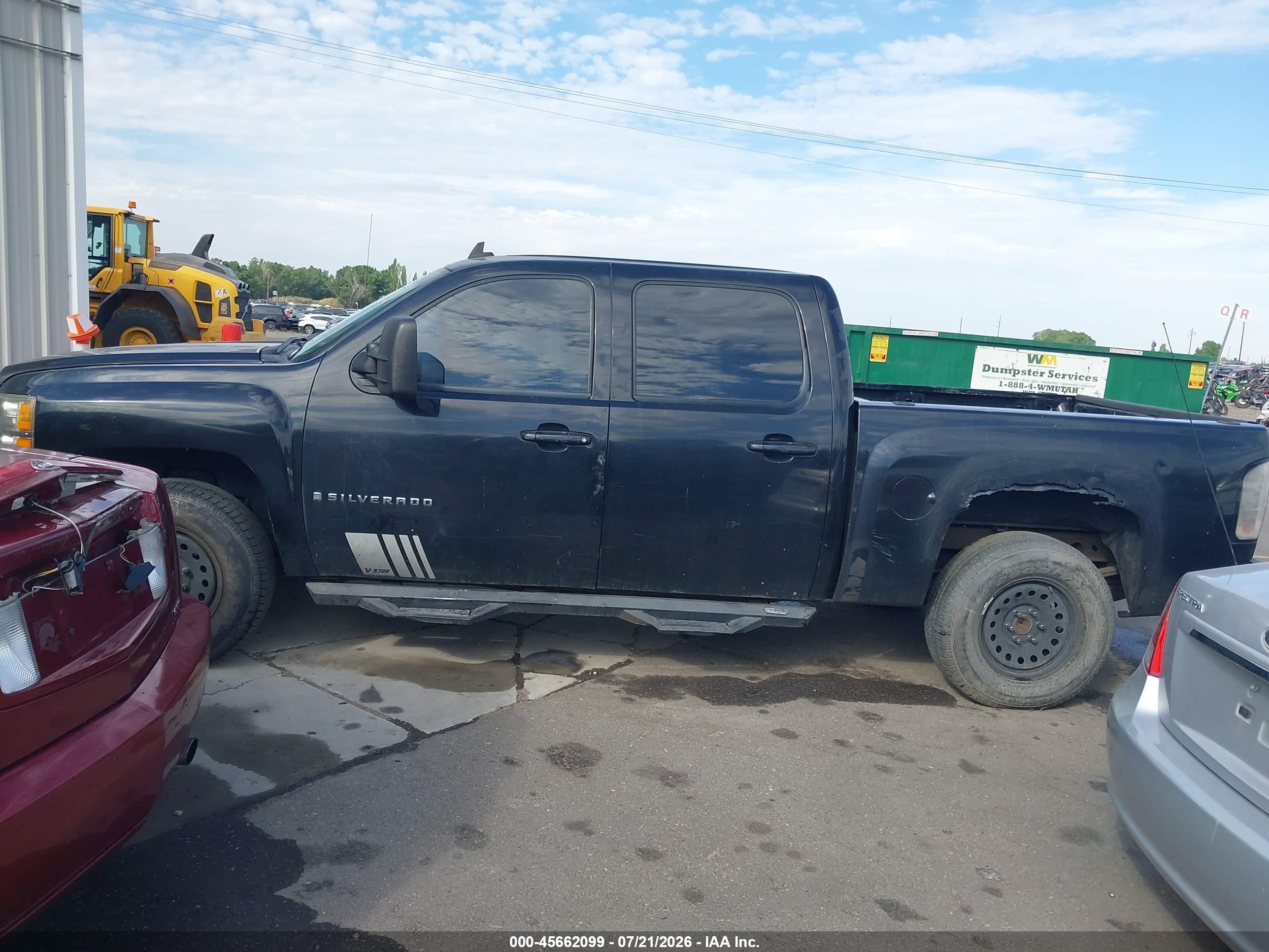 2008 Chevrolet Silverado 1500 Lt1/lt2/ltz/work Truck Black vin: 2GCEK13MX81245585