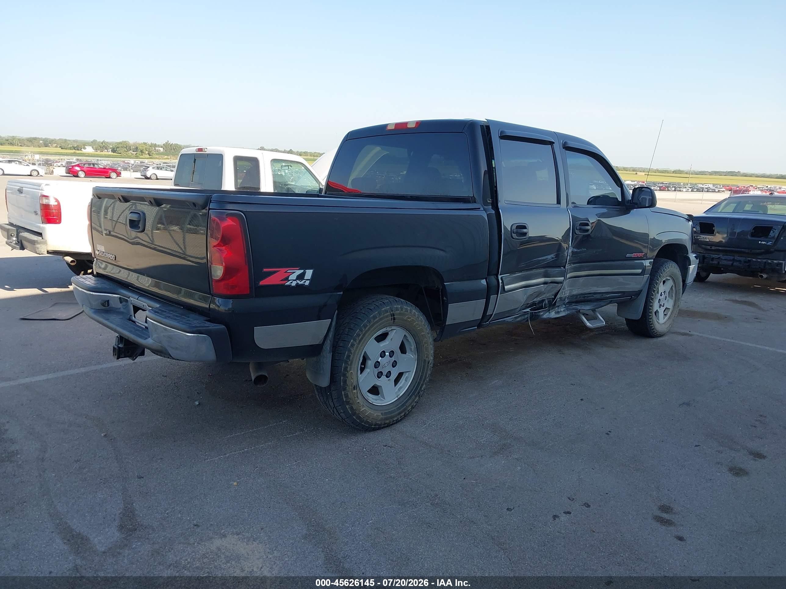 2006 Chevrolet Silverado 1500 Lt3 Black vin: 2GCEK13NX61269200