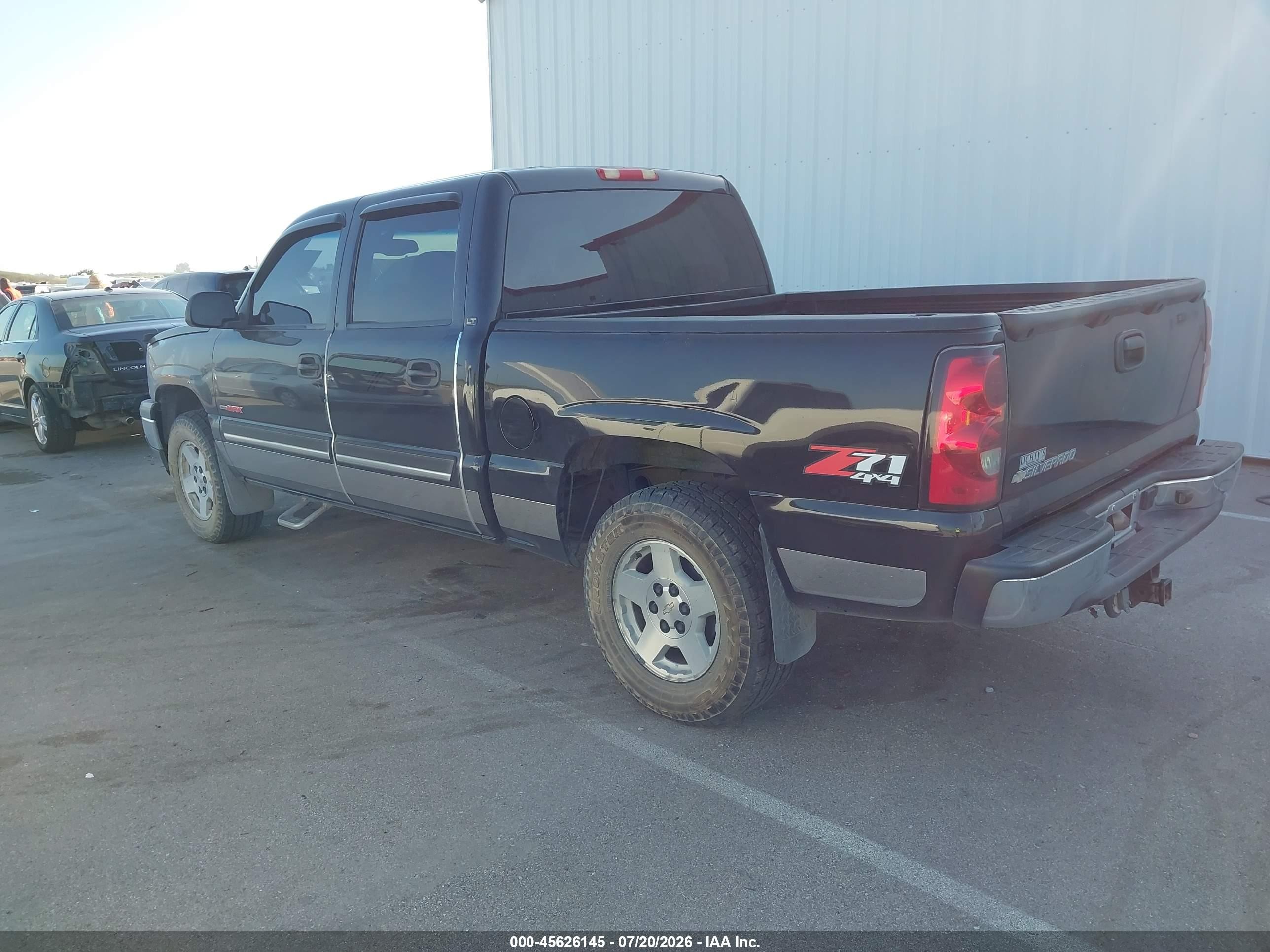 2006 Chevrolet Silverado 1500 Lt3 Black vin: 2GCEK13NX61269200