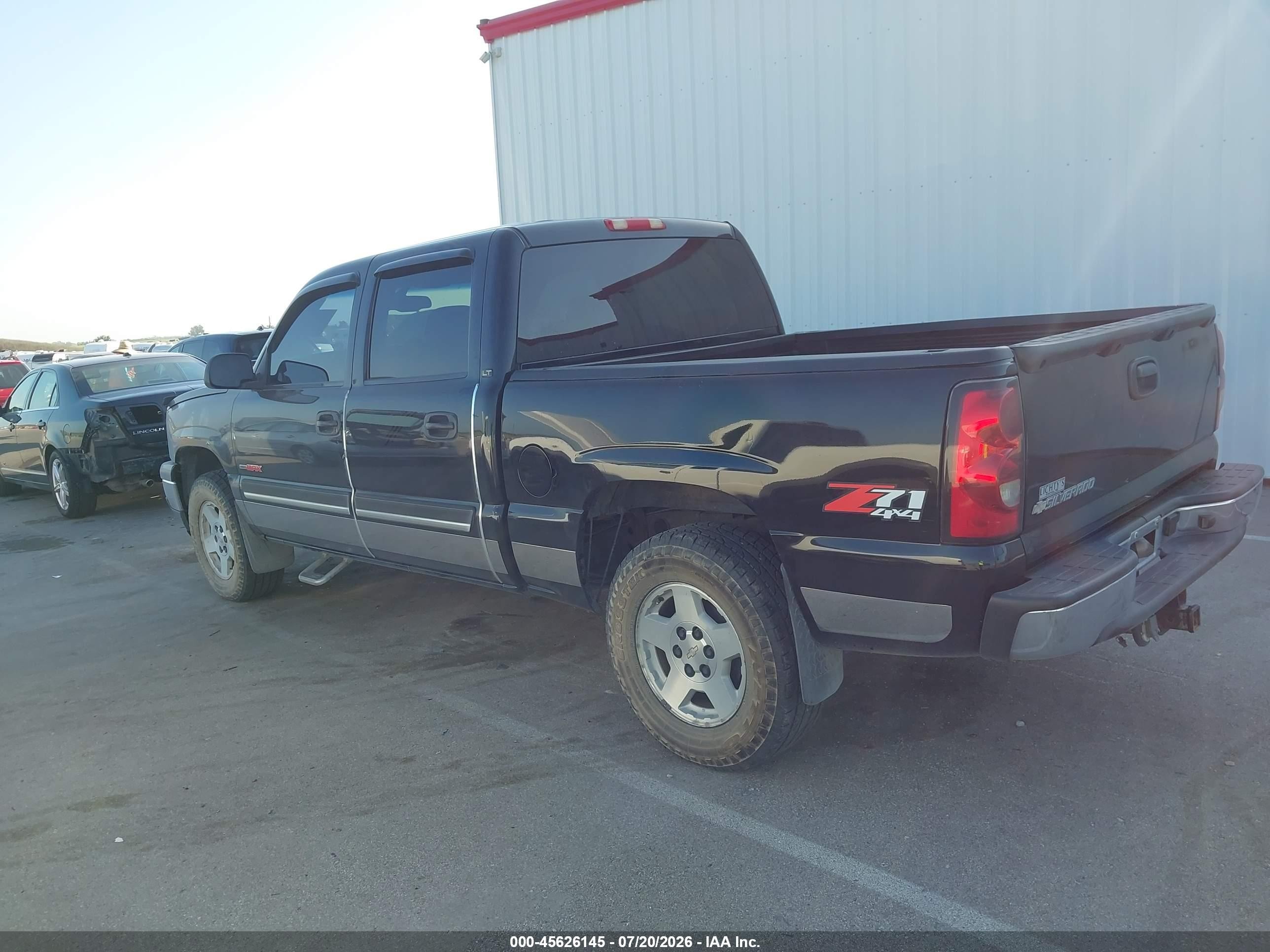 2006 Chevrolet Silverado 1500 Lt3 Black vin: 2GCEK13NX61269200