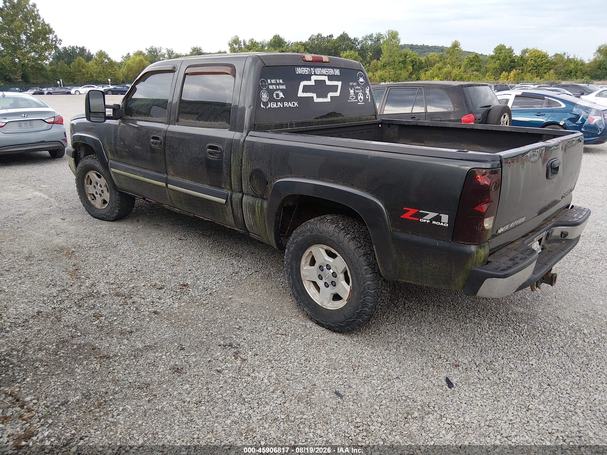 2004 Chevrolet Silverado 1500 Z71 Black vin: 2GCEK13T041380544