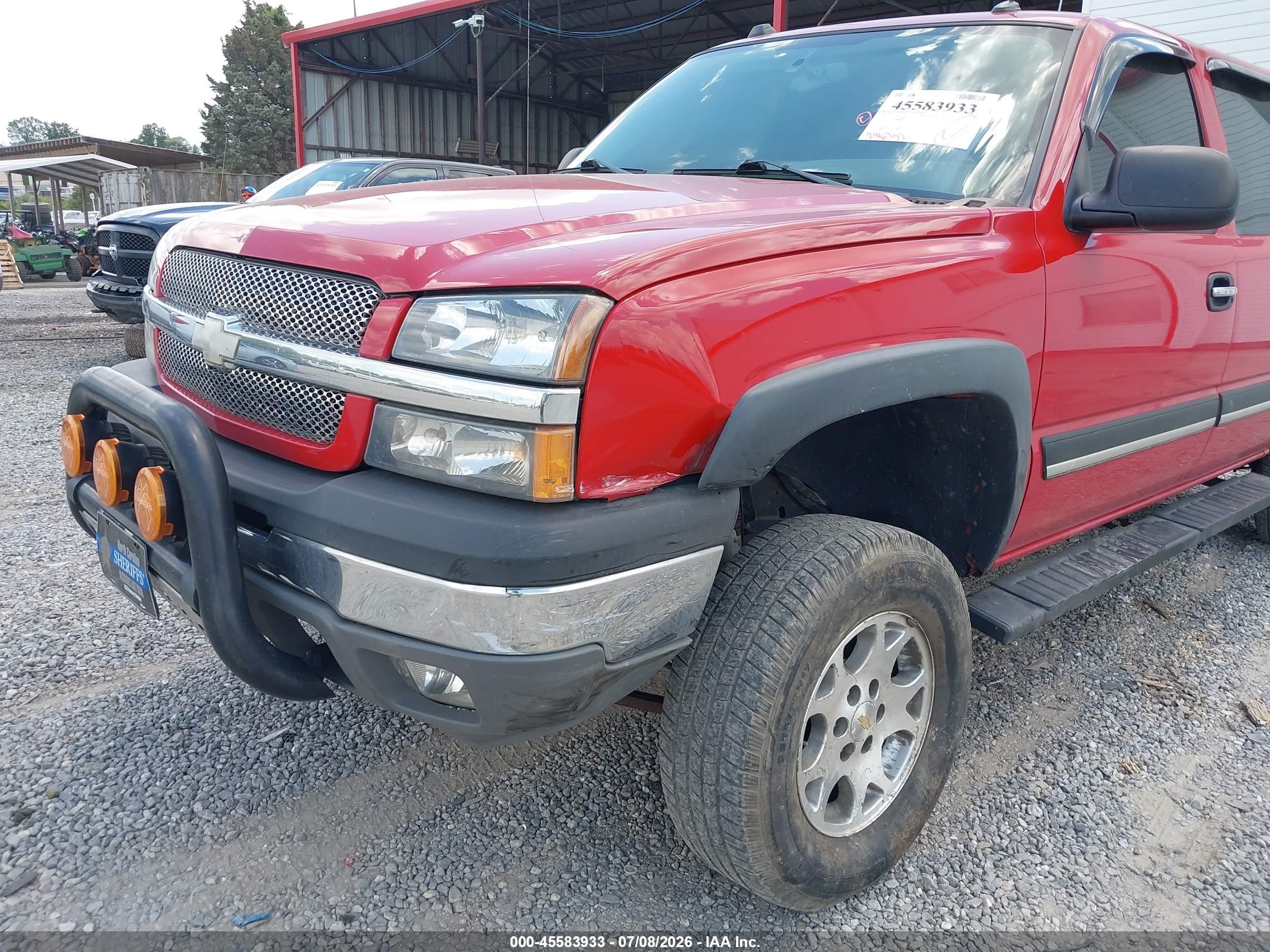 2004 Chevrolet Silverado 1500 Z71 Red vin: 2GCEK13T041426468