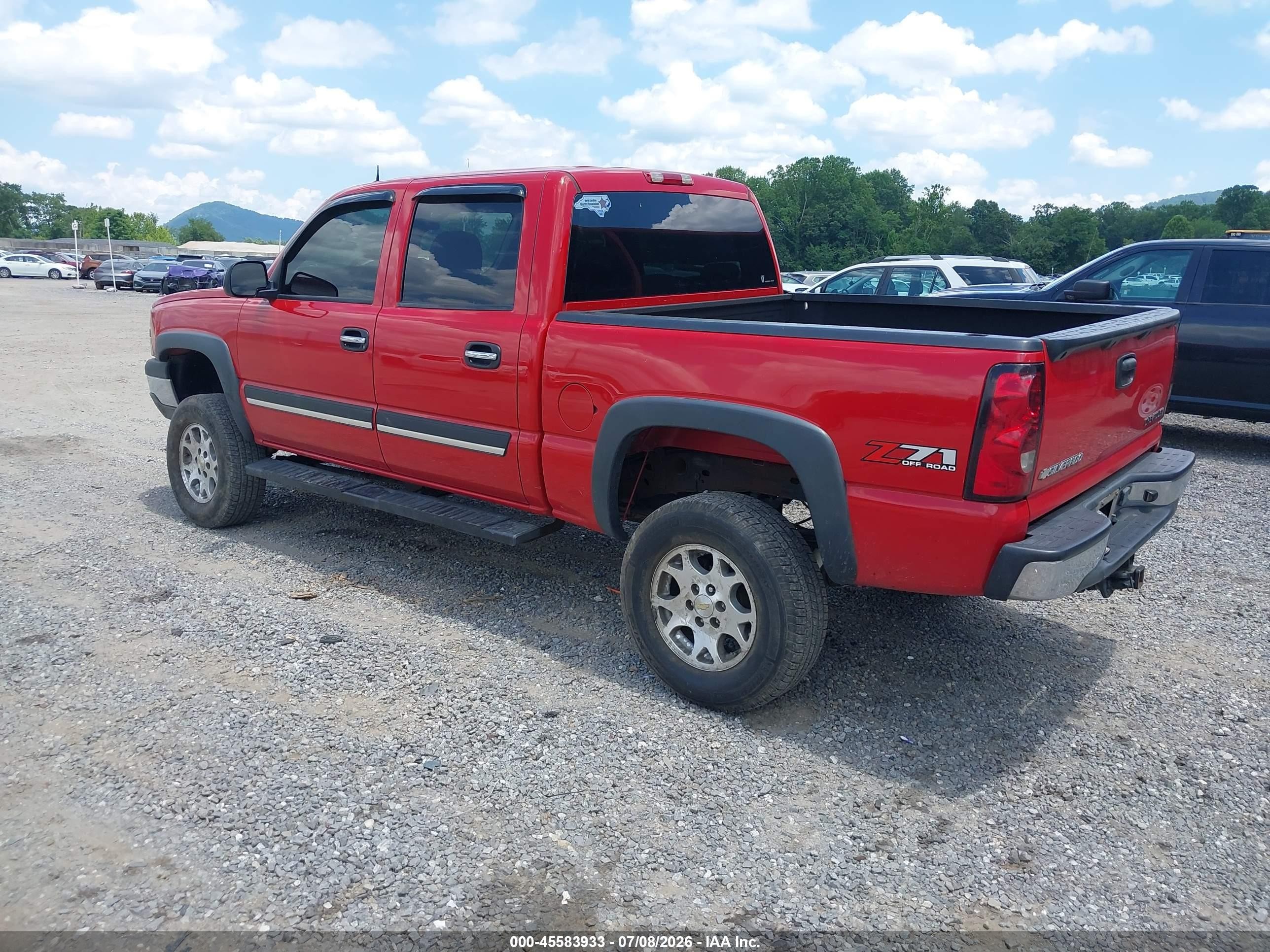2004 Chevrolet Silverado 1500 Z71 Red vin: 2GCEK13T041426468