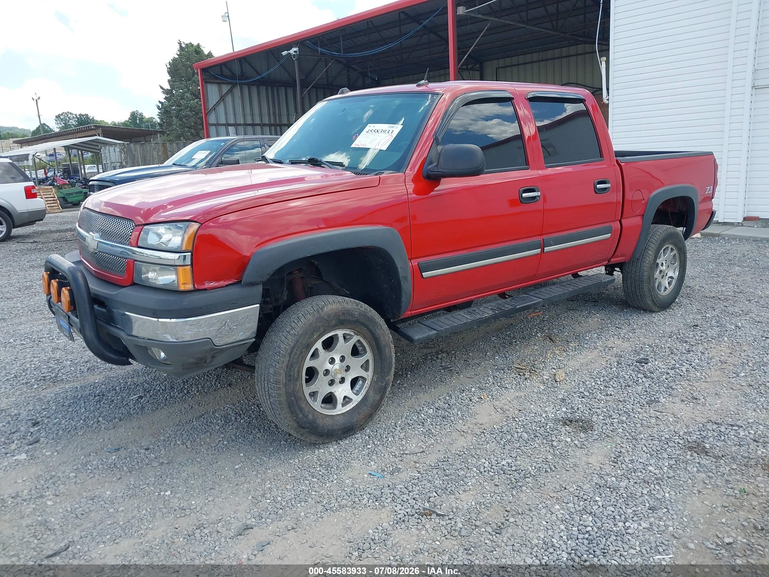 2004 Chevrolet Silverado 1500 Z71 Red vin: 2GCEK13T041426468