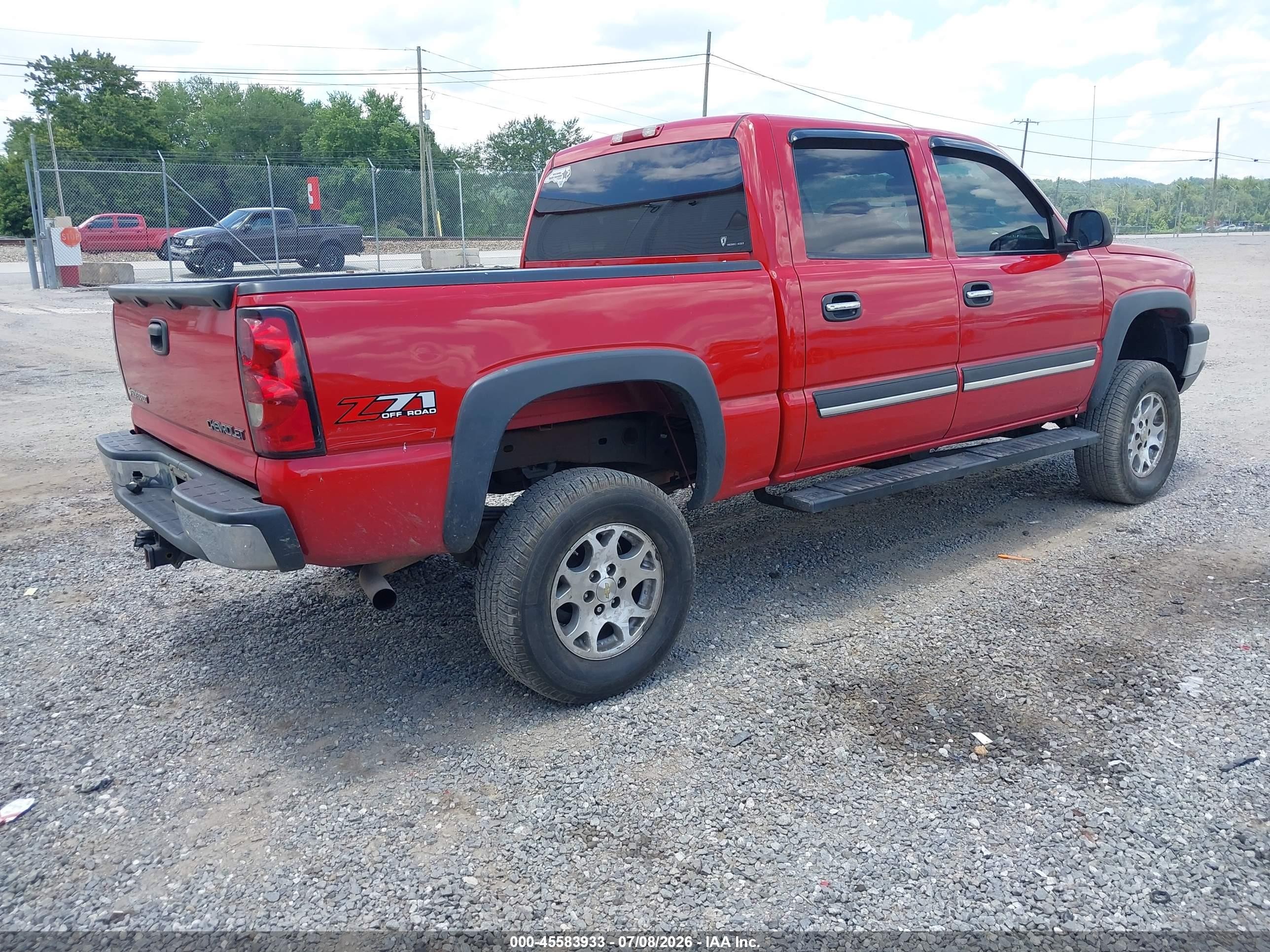2004 Chevrolet Silverado 1500 Z71 Red vin: 2GCEK13T041426468
