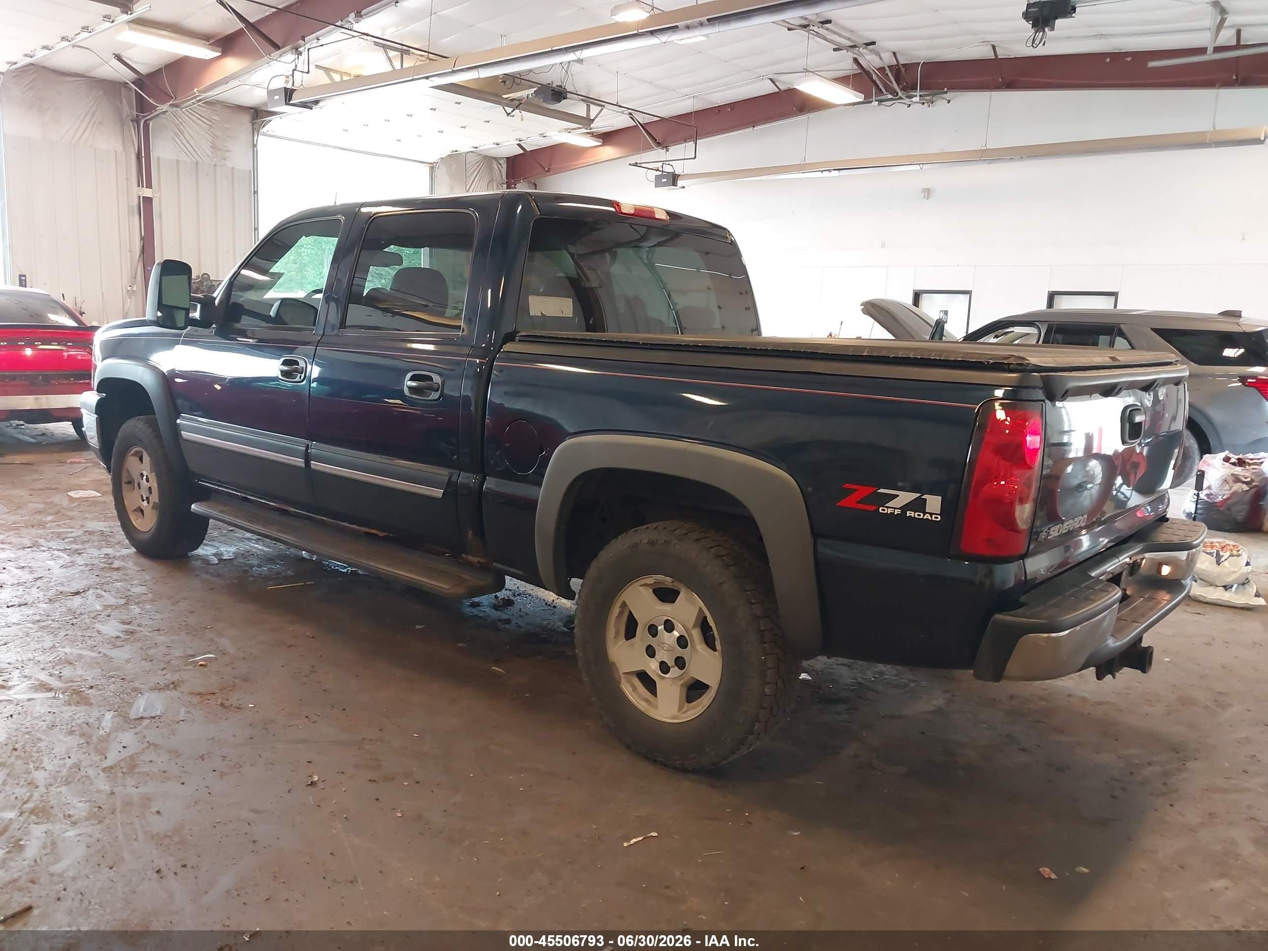 2005 Chevrolet Silverado 1500 Z71 Blue vin: 2GCEK13T051211528